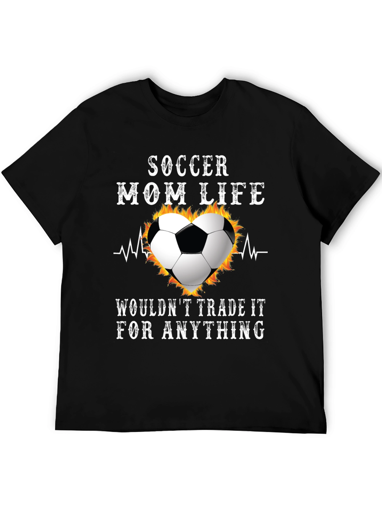 Soccer Mom Life T-Shirt - Heartbeat Ball Tee