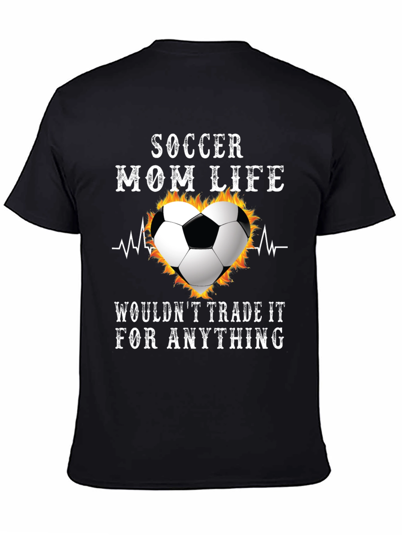 Soccer Mom Life T-Shirt - Heartbeat Ball Tee