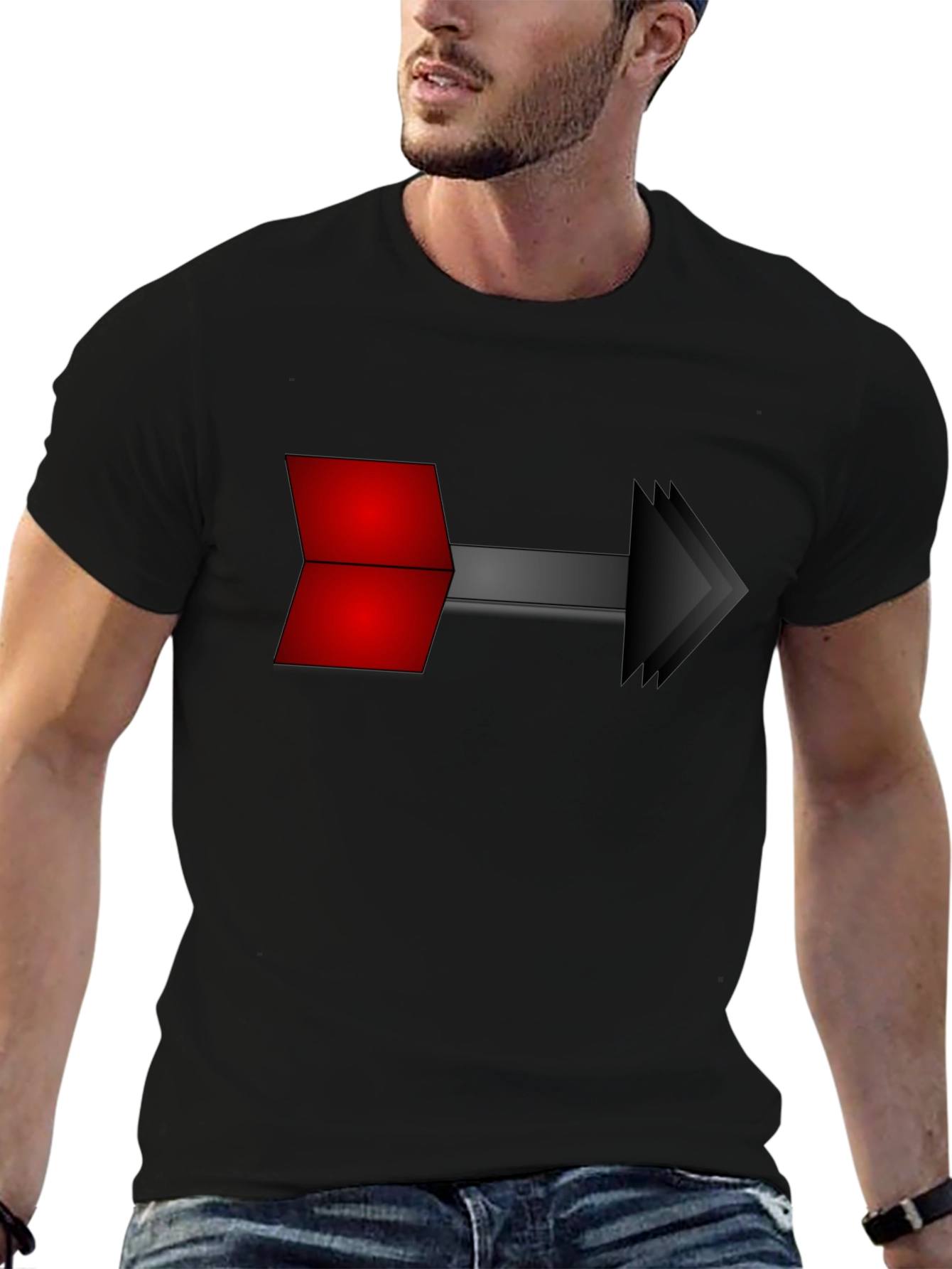 Arrow Graphic Black T-Shirt