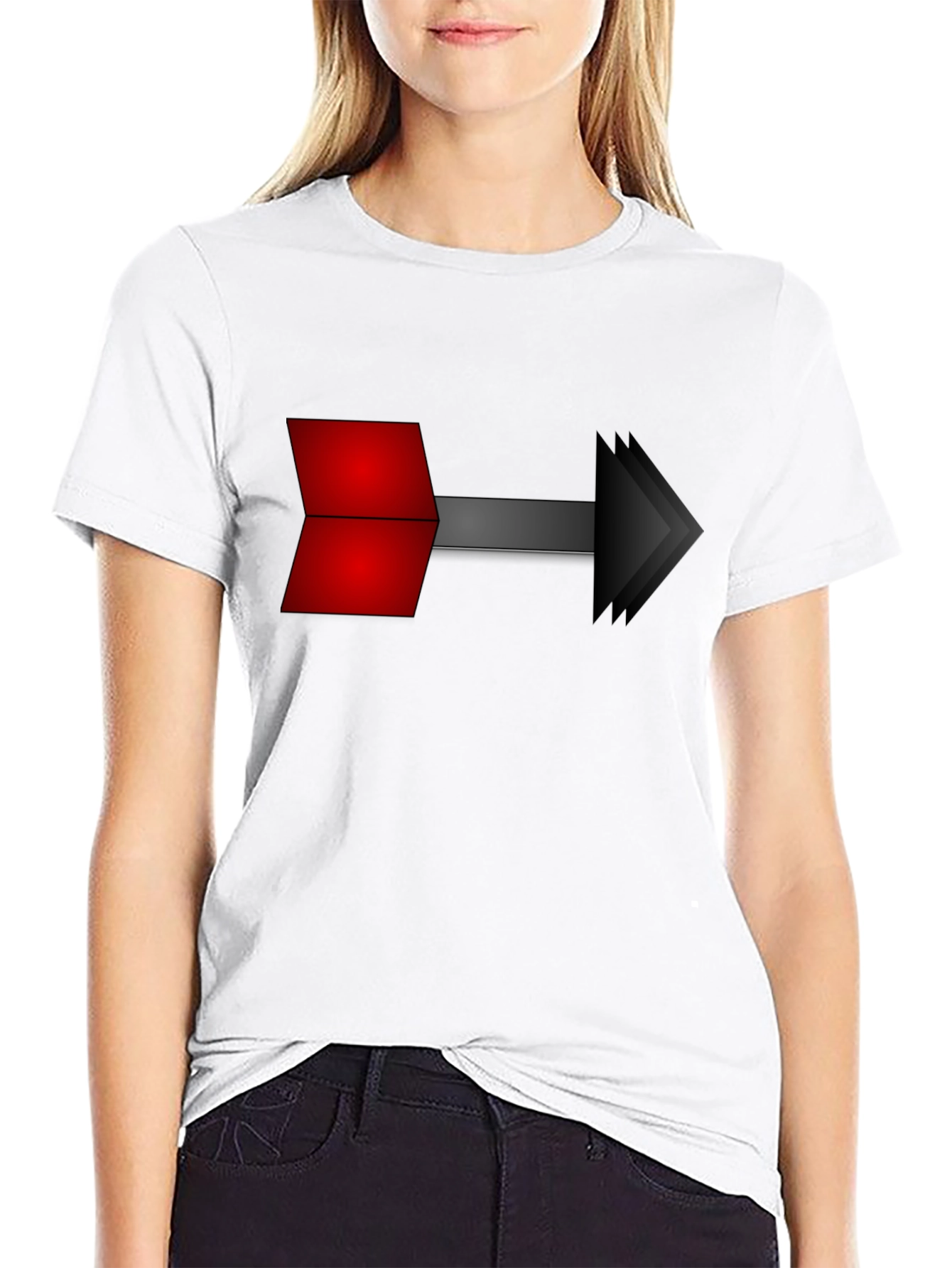 Arrow Graphic Black T-Shirt