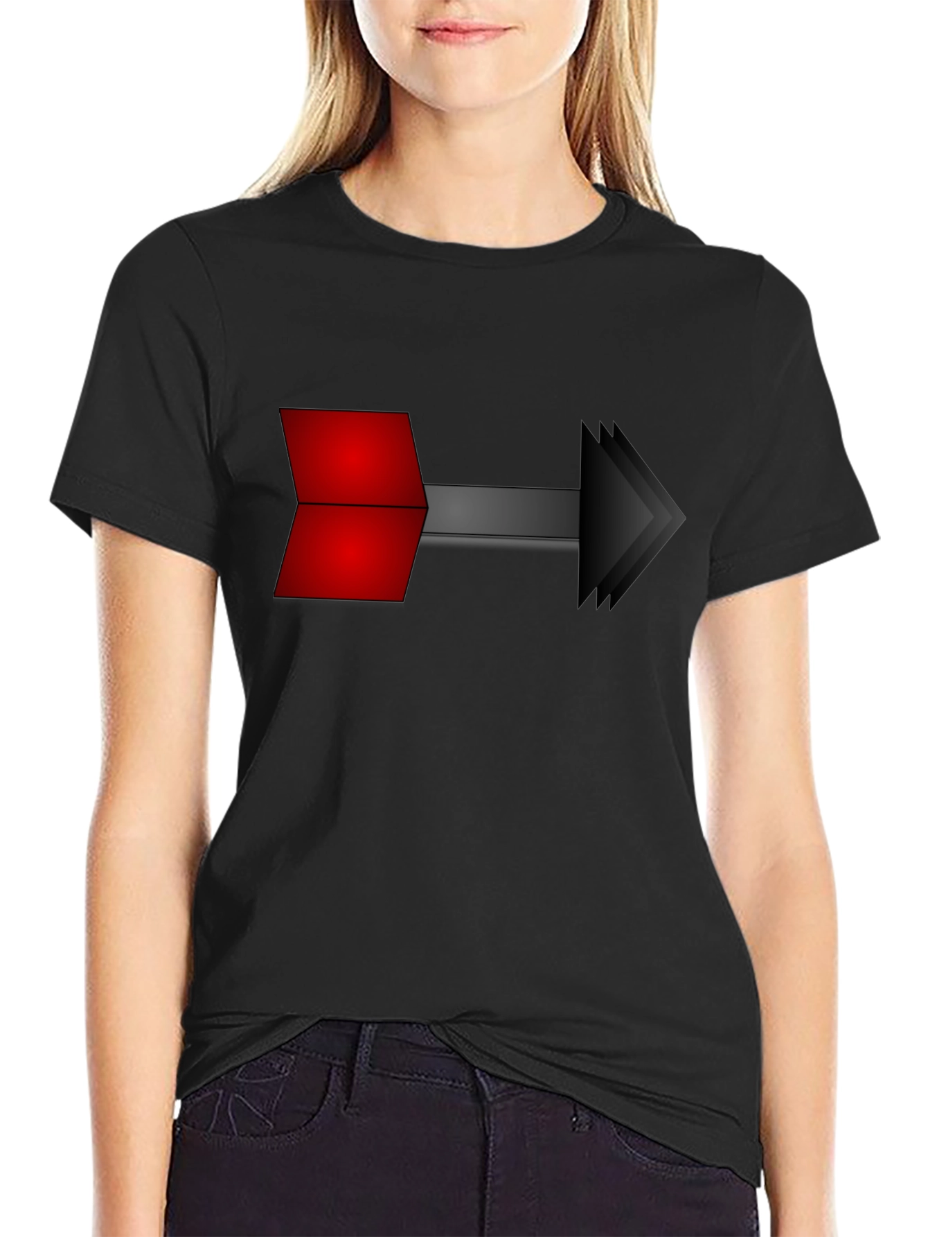 Arrow Graphic Black T-Shirt