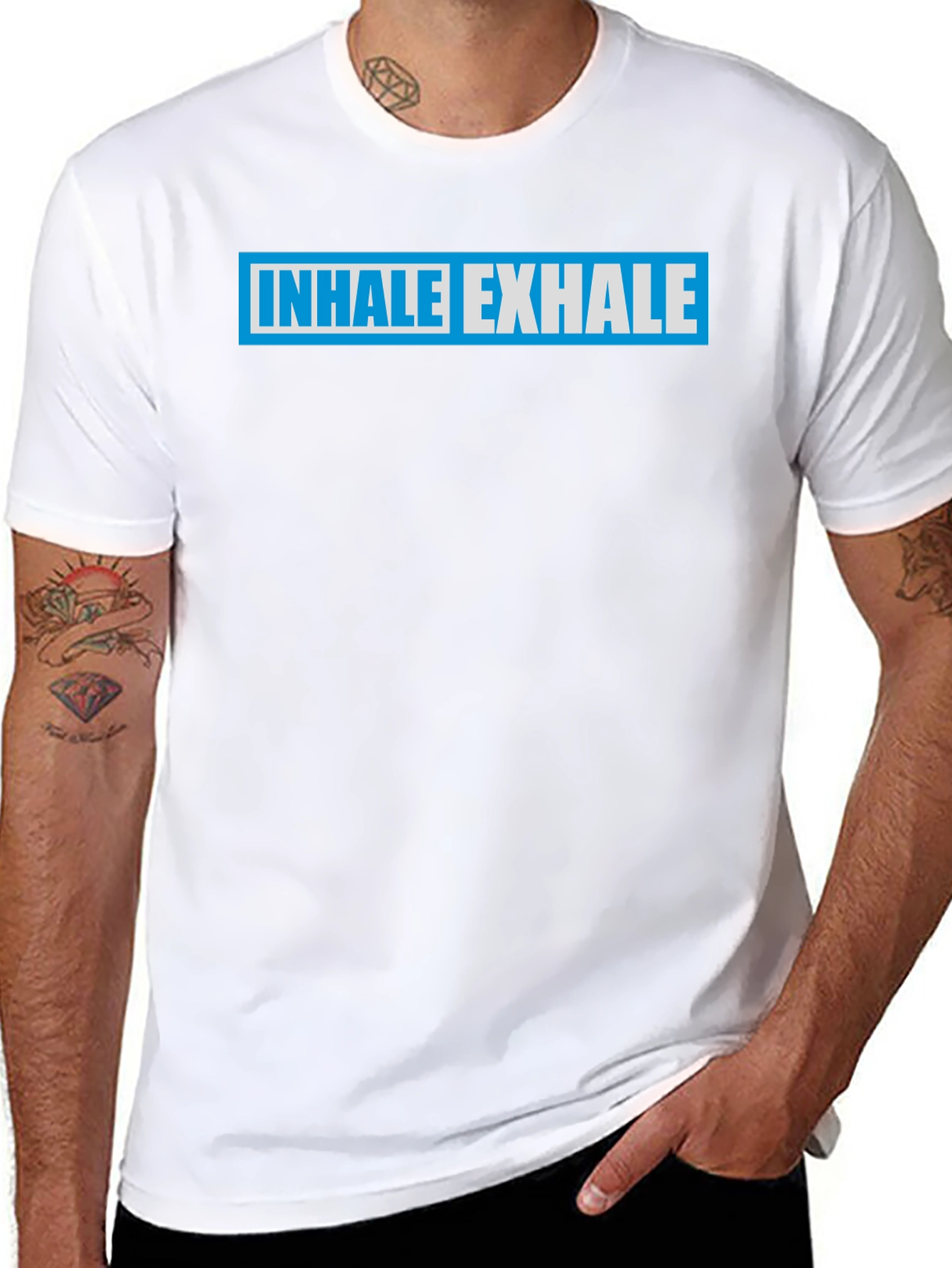 Inhale Exhale Graphic Tee - Black T-Shirt