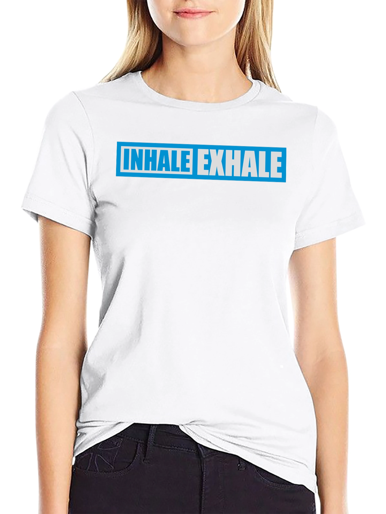 Inhale Exhale Graphic Tee - Black T-Shirt