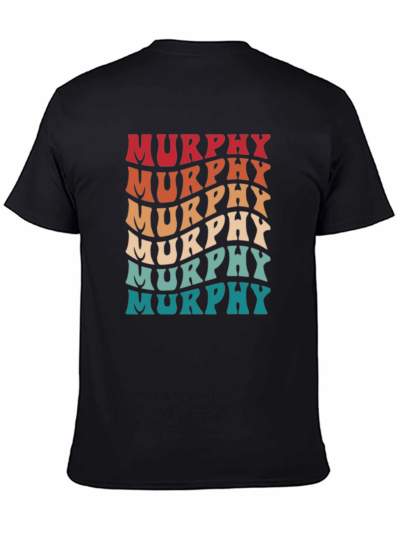 Retro Murphy Name T-Shirt - Groovy Personalized Design