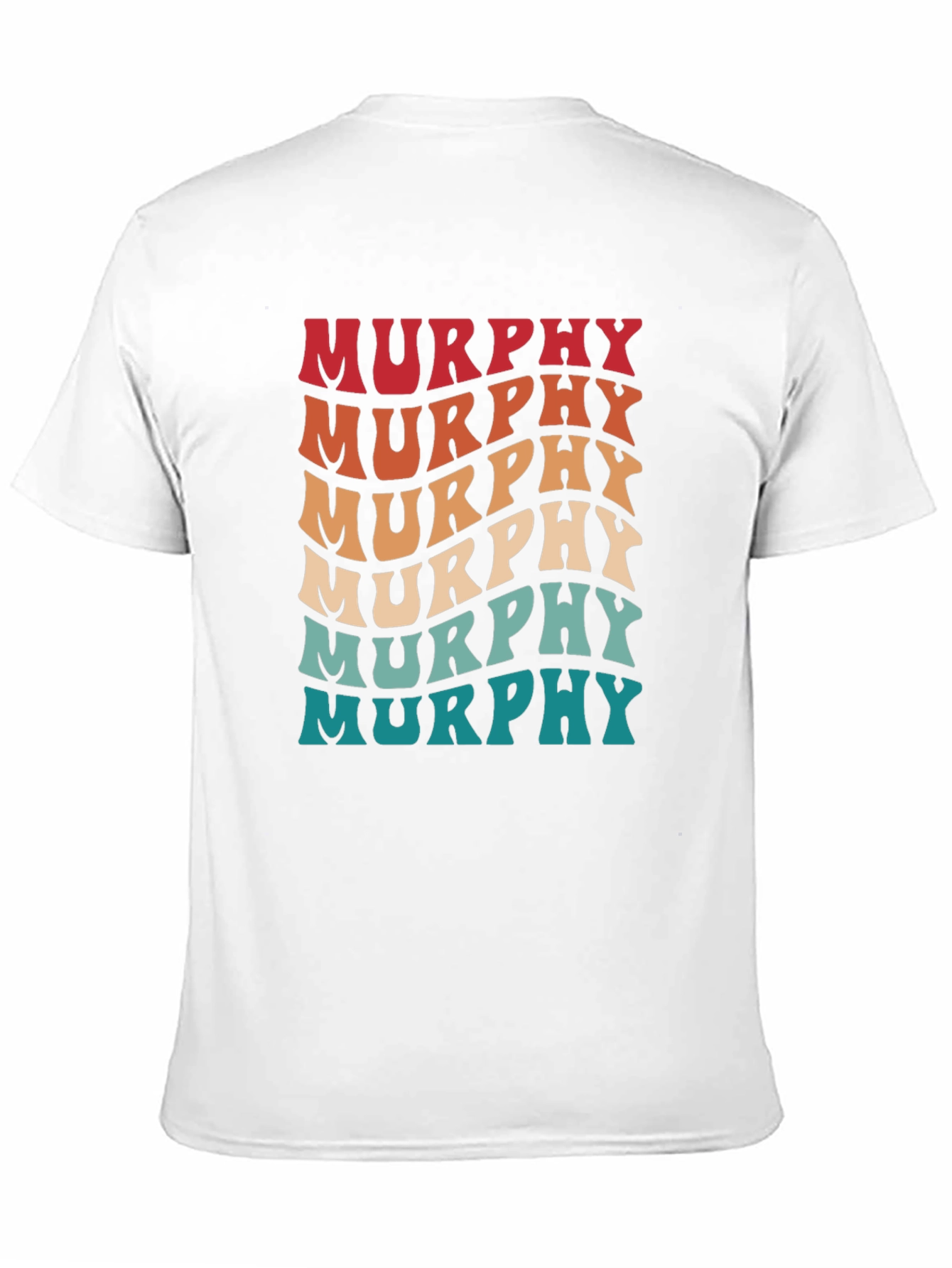 Retro Murphy Name T-Shirt - Groovy Personalized Design