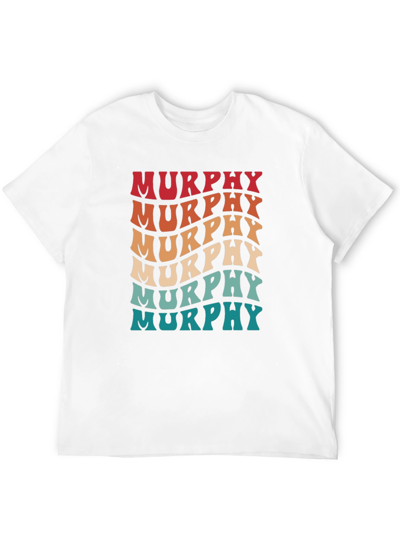 Retro Murphy Name T-Shirt - Groovy Personalized Design