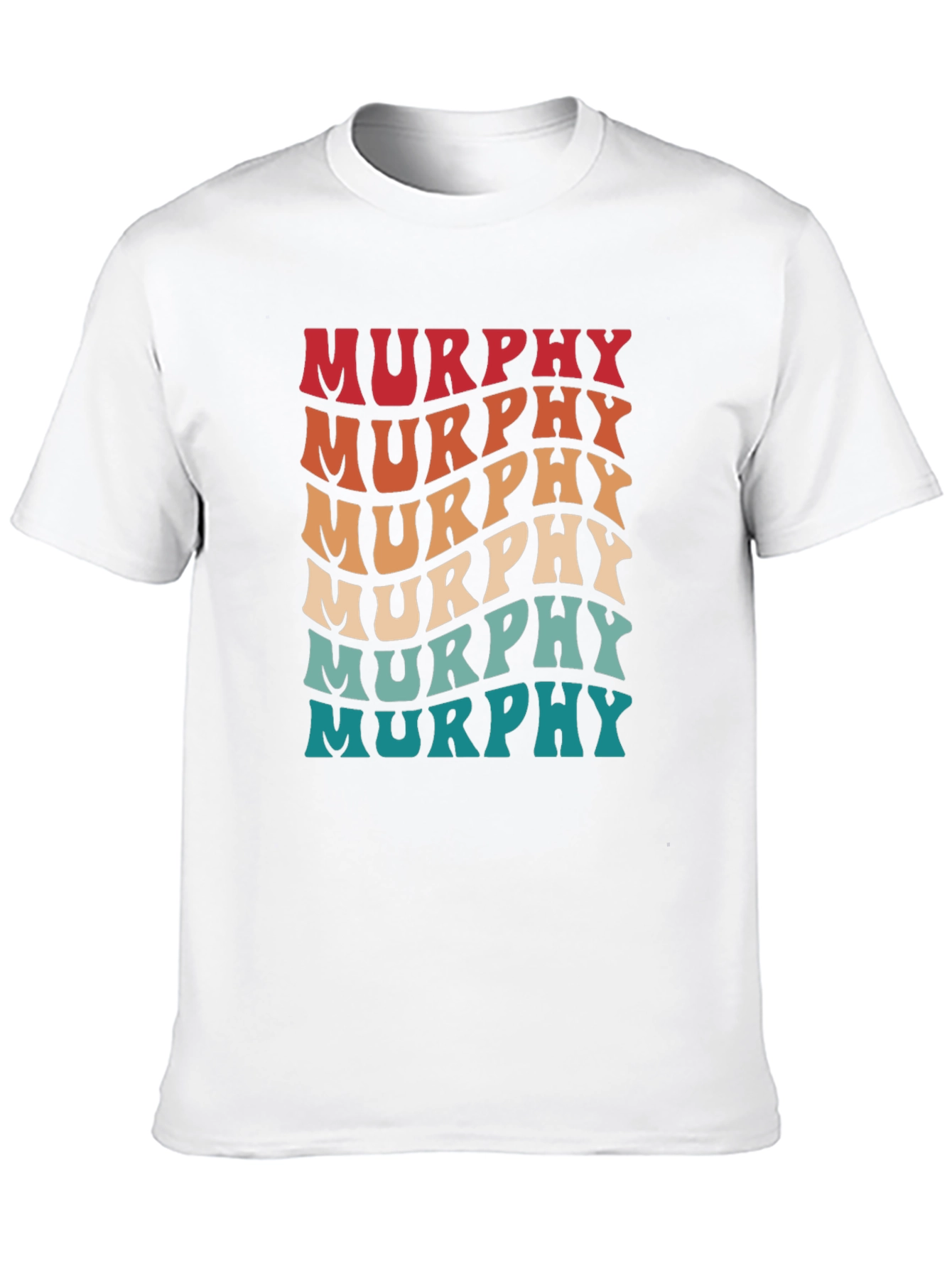 Retro Murphy Name T-Shirt - Groovy Personalized Design