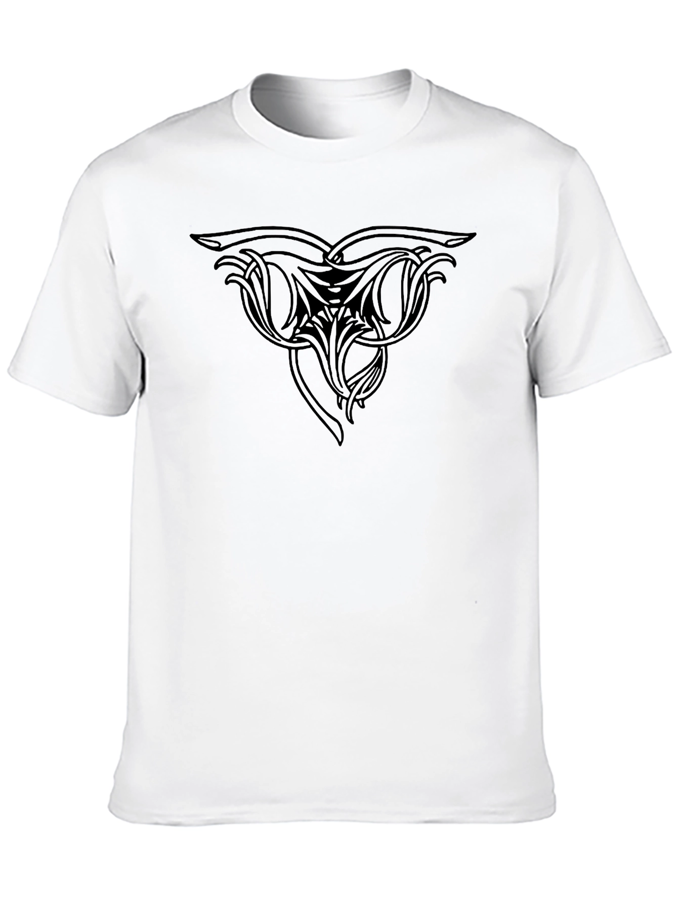 Mens Black T-Shirt - Tribal Design