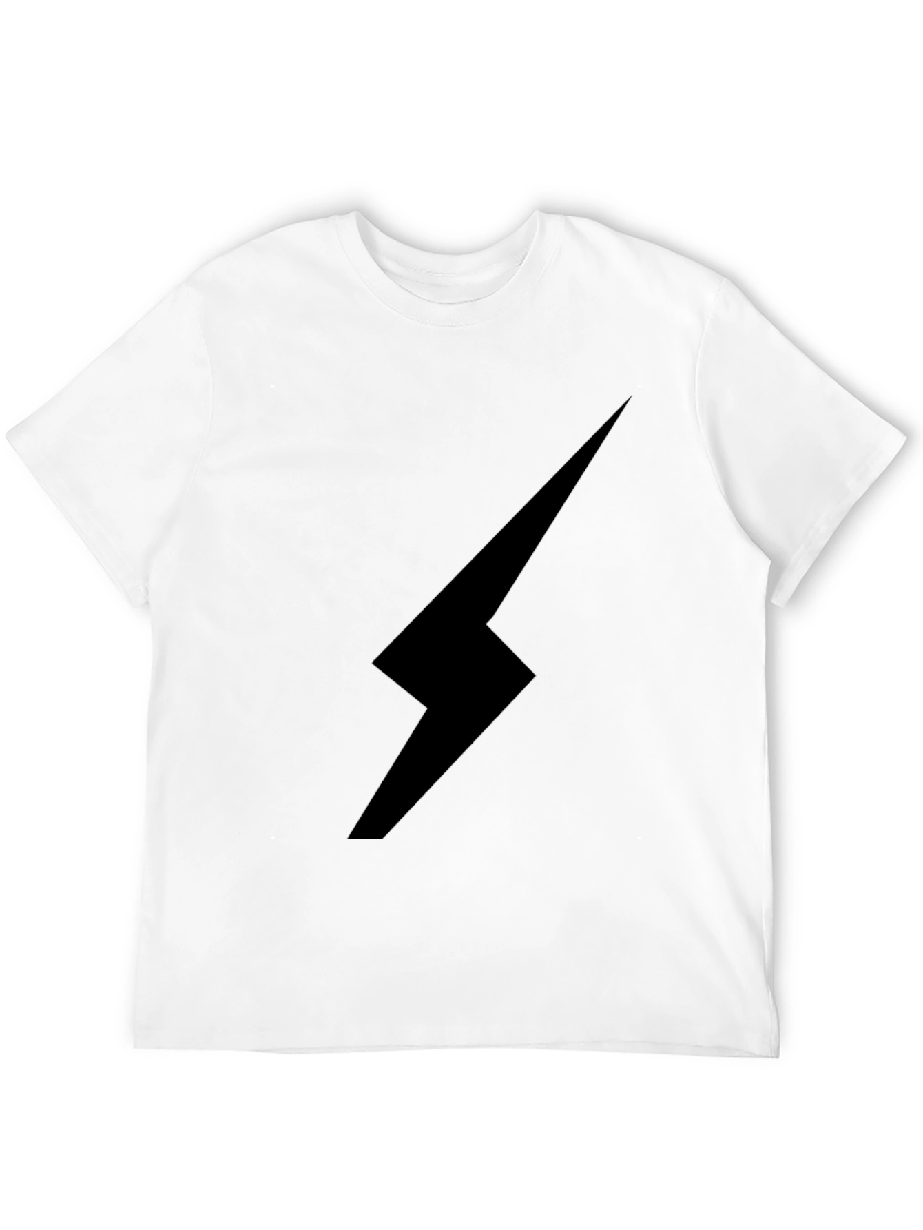 Black Lightning Bolt Graphic Tee - Stylish & Edgy