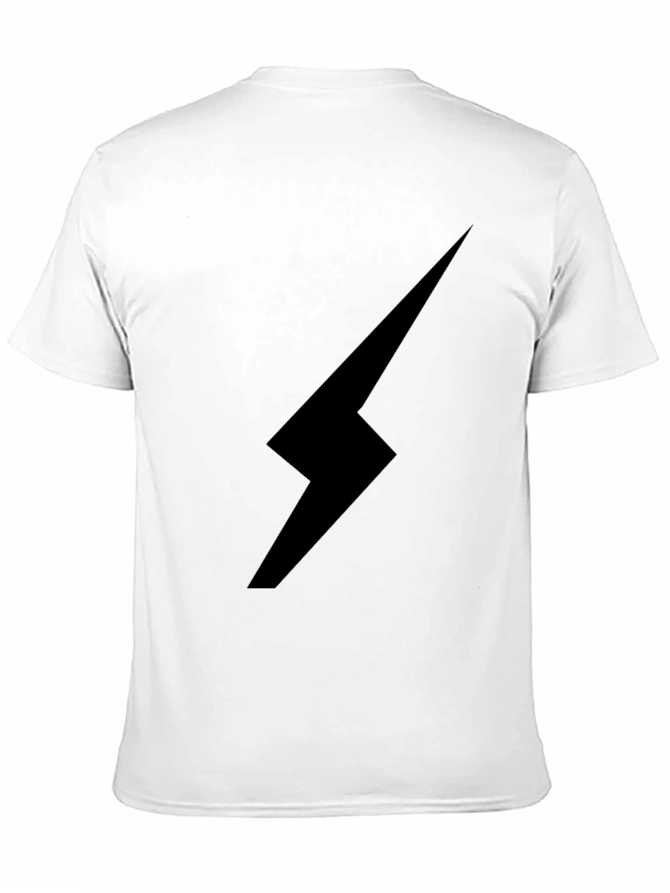 Black Lightning Bolt Graphic Tee - Stylish & Edgy