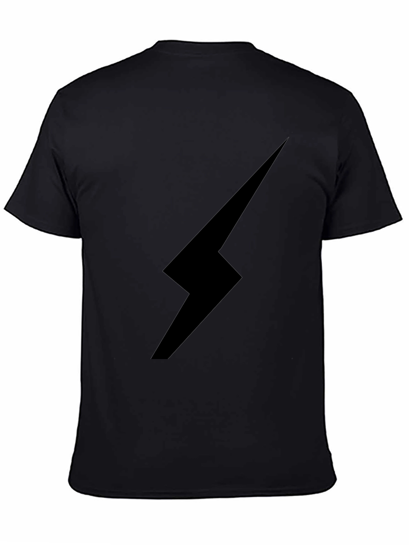Black Lightning Bolt Graphic Tee - Stylish & Edgy