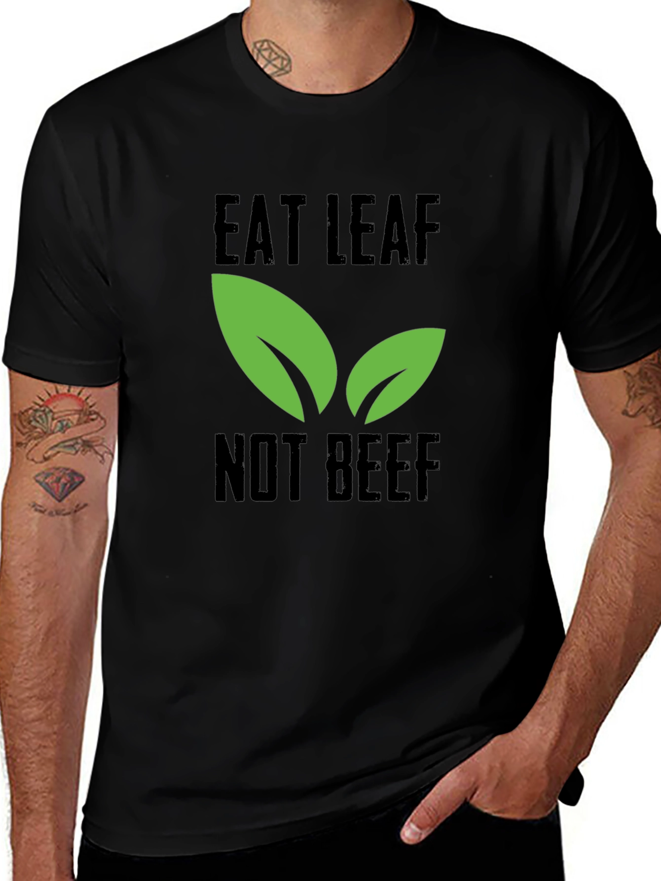 Eat Leaf Not Beef - Vegan T-Shirt