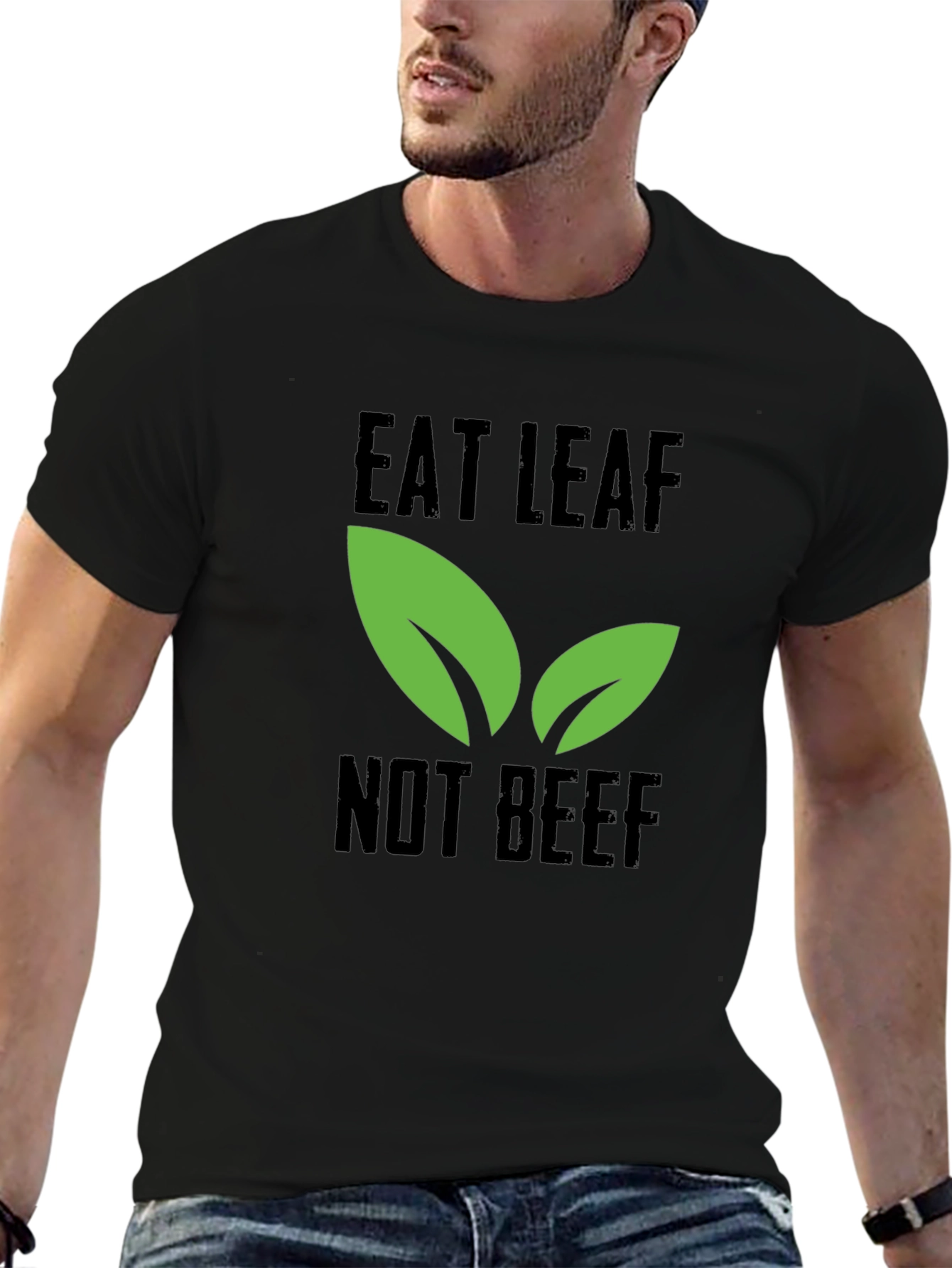 Eat Leaf Not Beef - Vegan T-Shirt