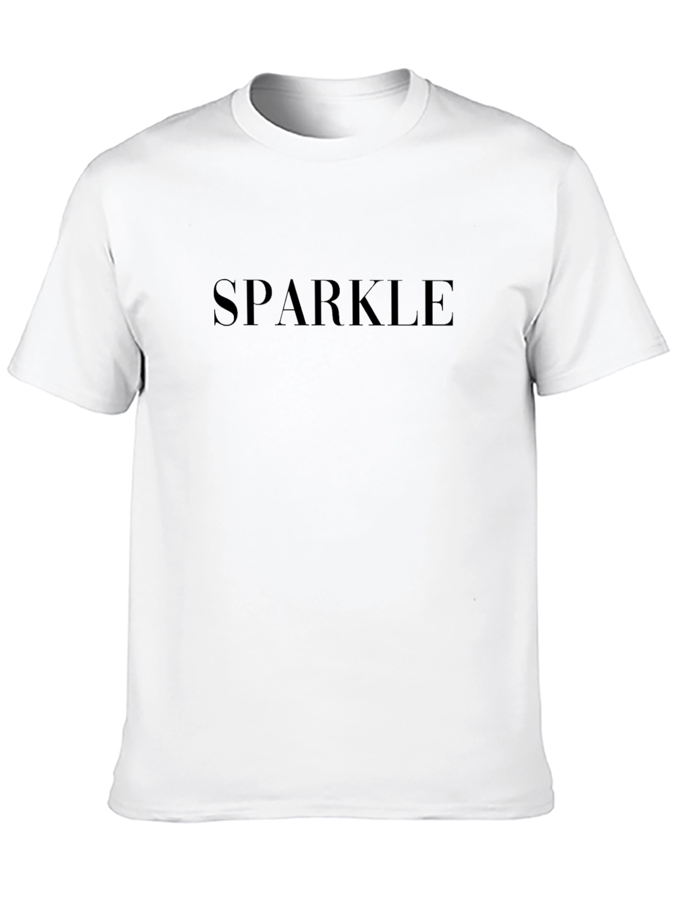 Sparkle Black Crewneck T-Shirt