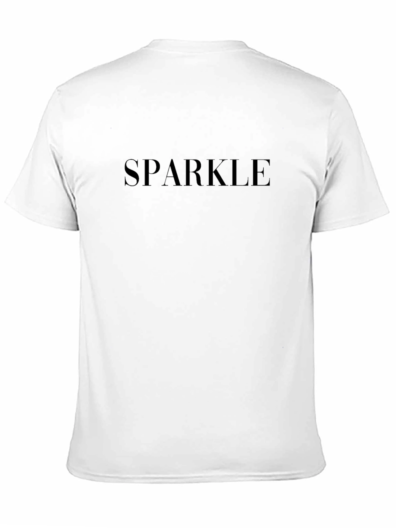 Sparkle Black Crewneck T-Shirt