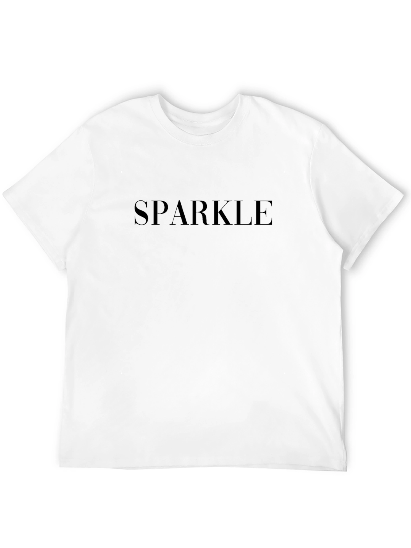 Sparkle Black Crewneck T-Shirt