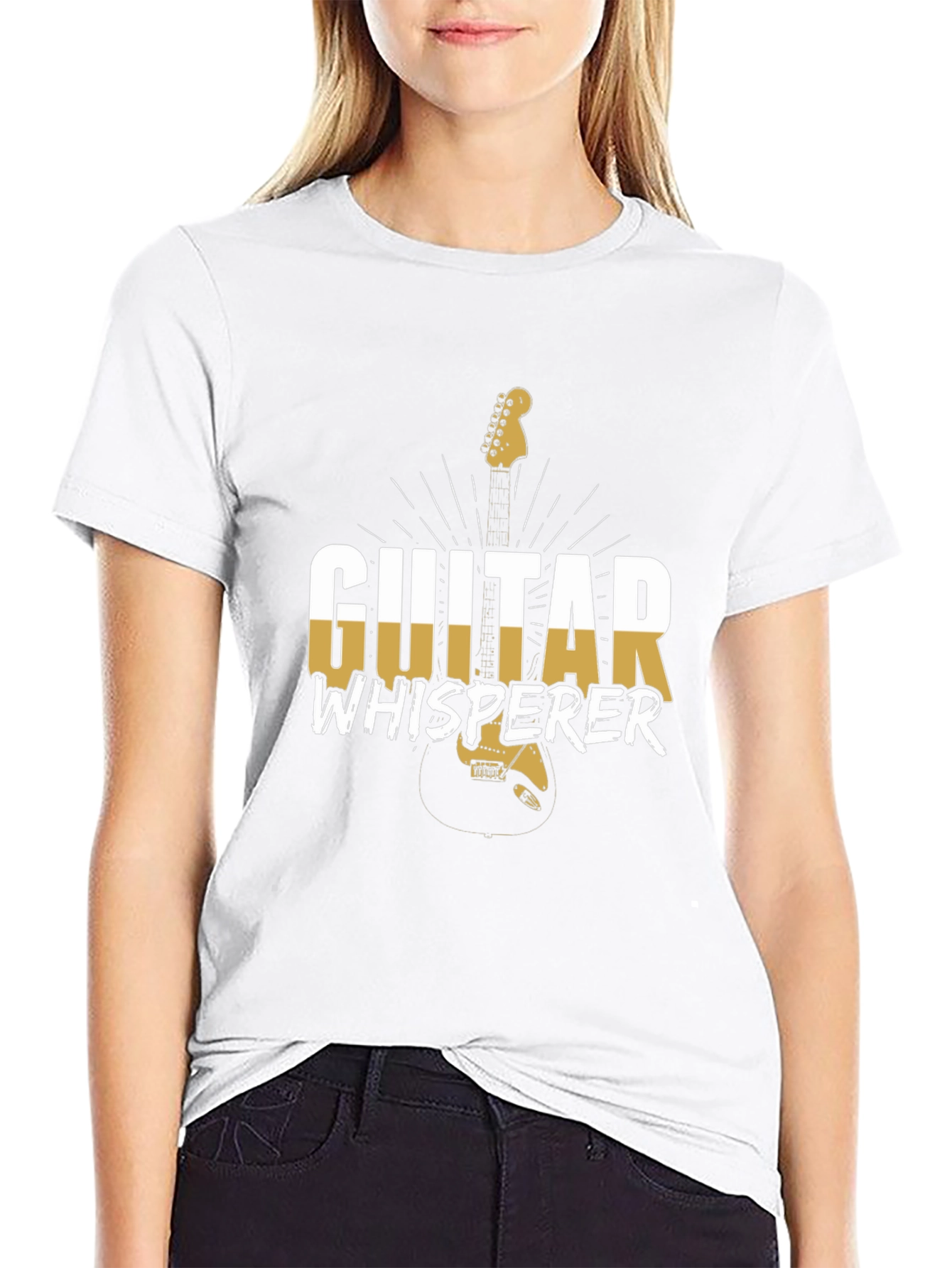 Guitar Whisperer Graphic Tee - Black Cotton T-Shirt