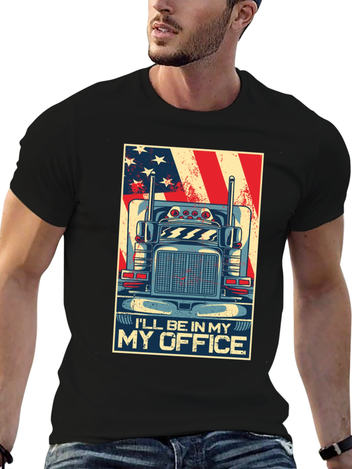 Trucker T-Shirt - Ill Be In My Office