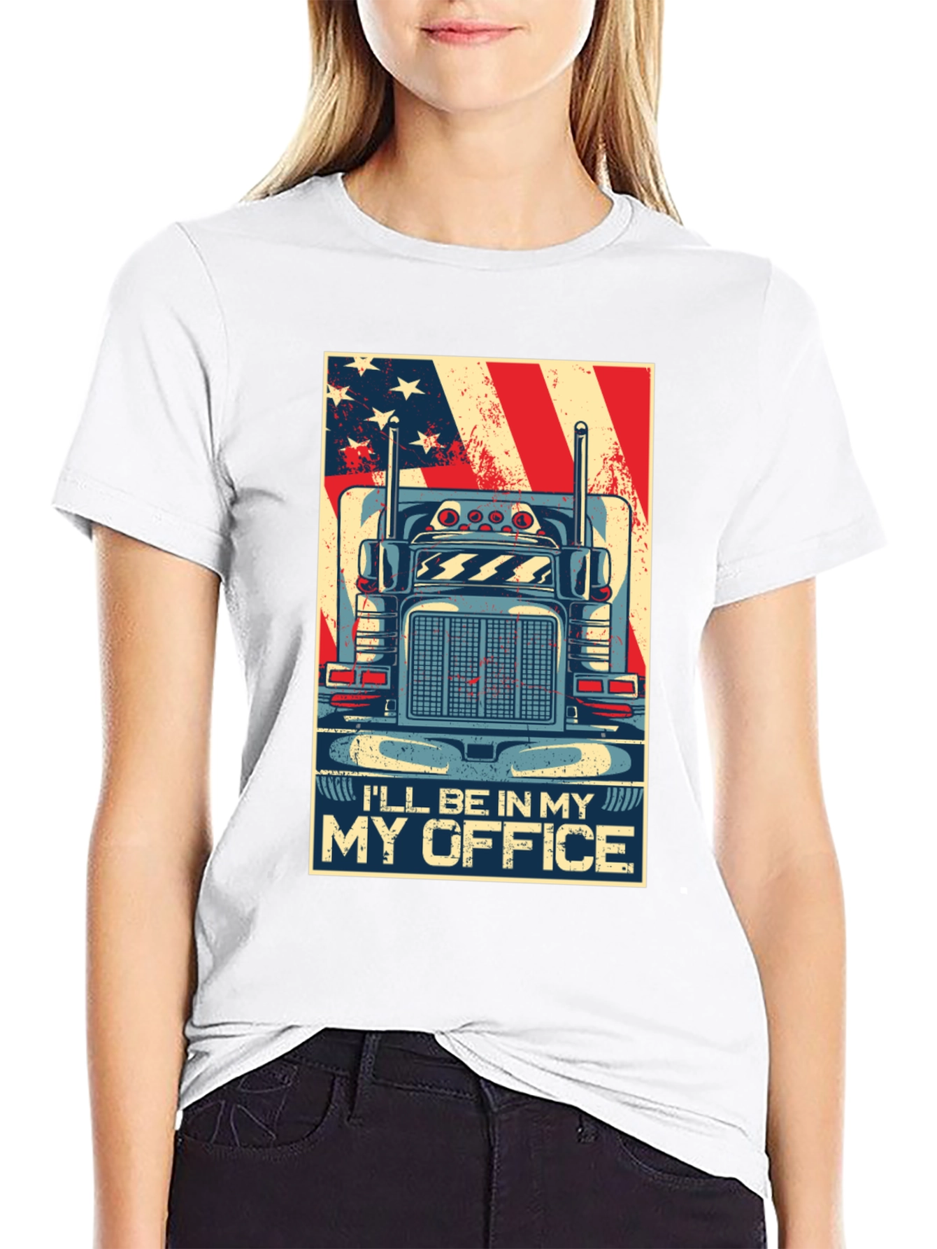 Trucker T-Shirt - Ill Be In My Office