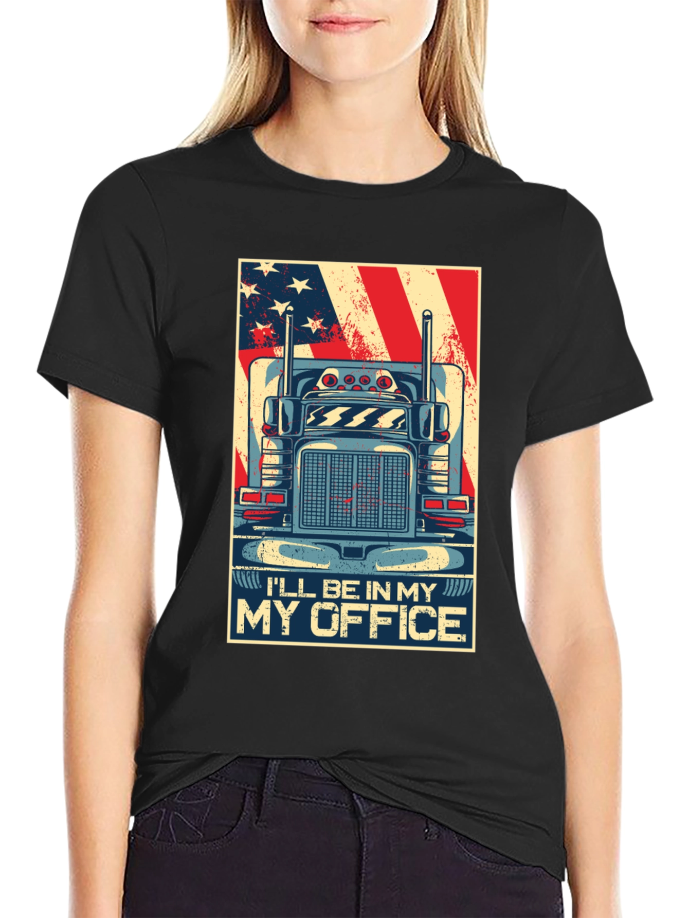 Trucker T-Shirt - Ill Be In My Office