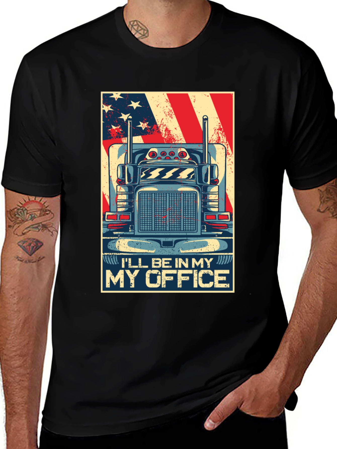Trucker T-Shirt - Ill Be In My Office