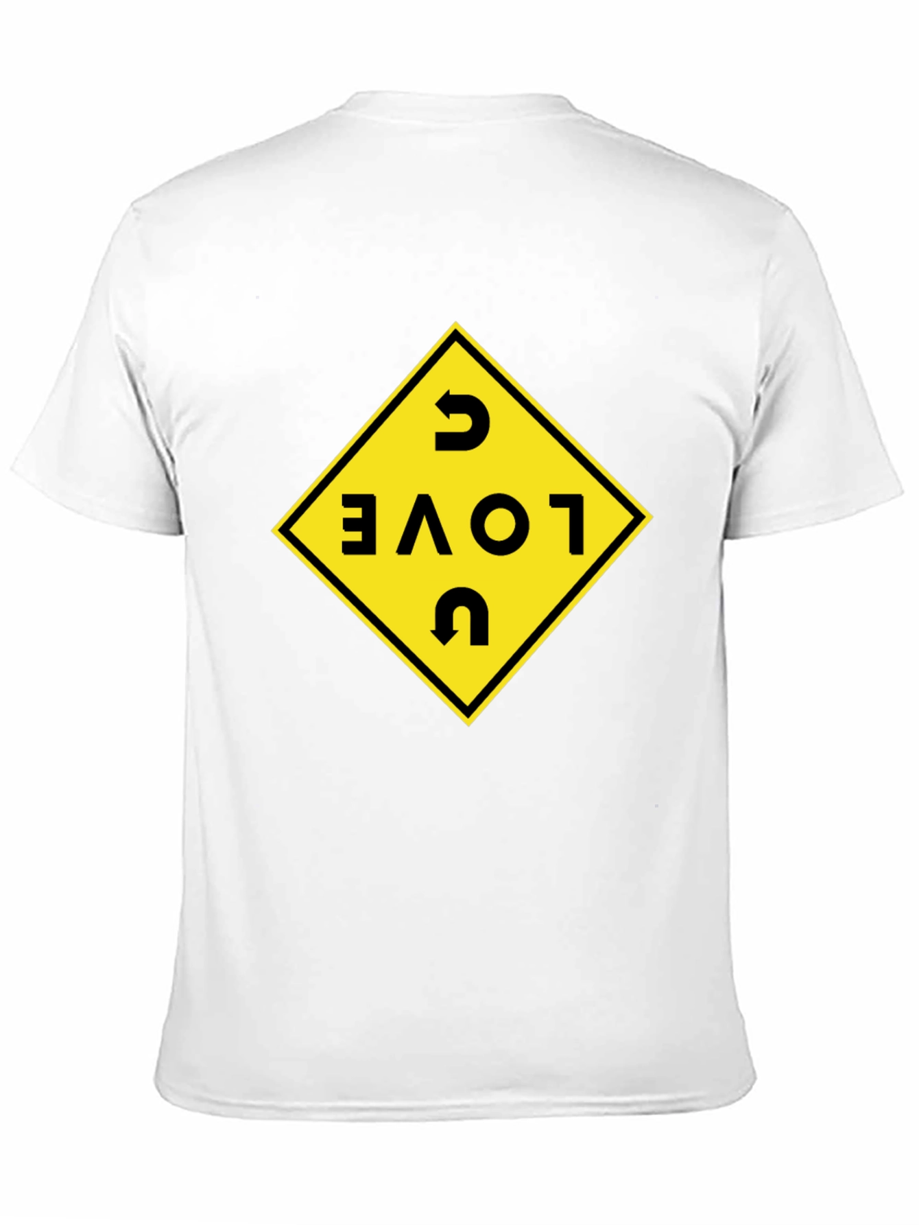 I Love U Black T-Shirt with Graphic