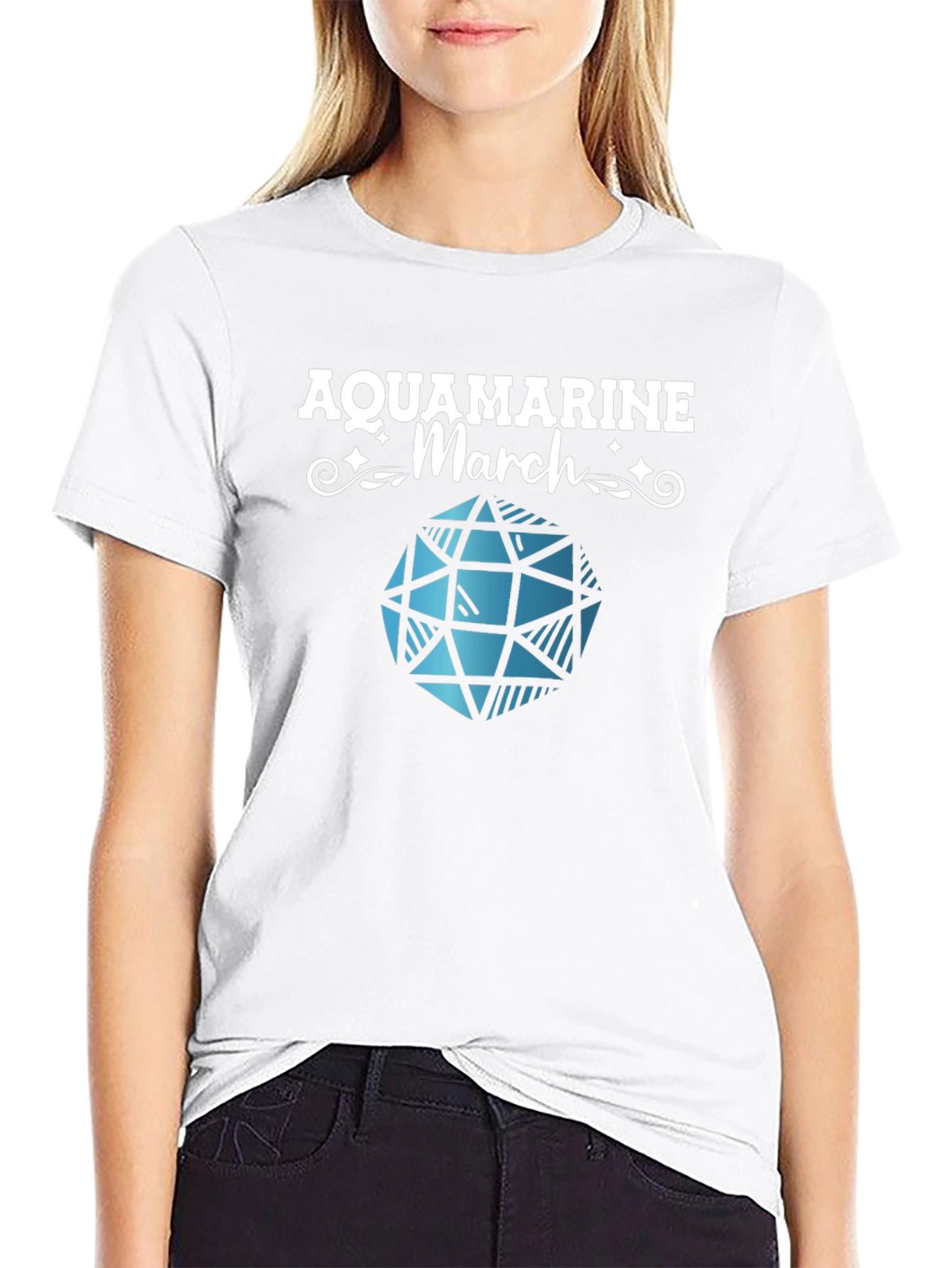Aquamarine March Gemstone T-Shirt