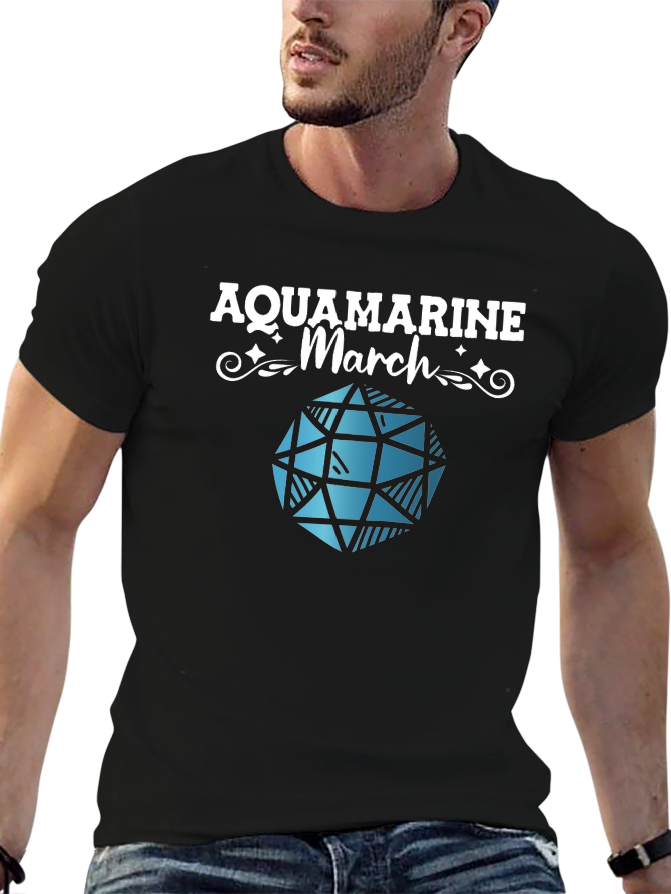 Aquamarine March Gemstone T-Shirt
