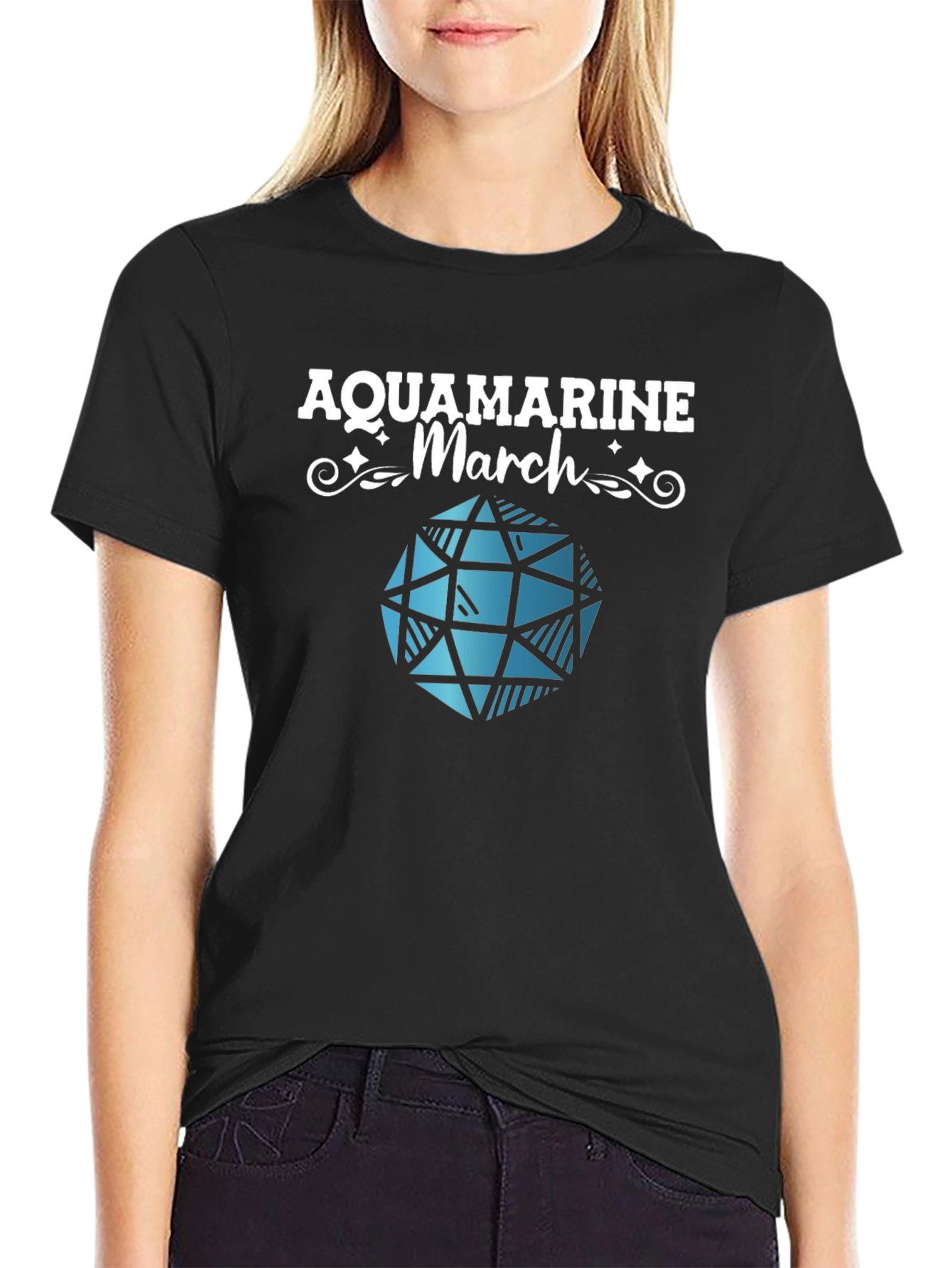Aquamarine March Gemstone T-Shirt