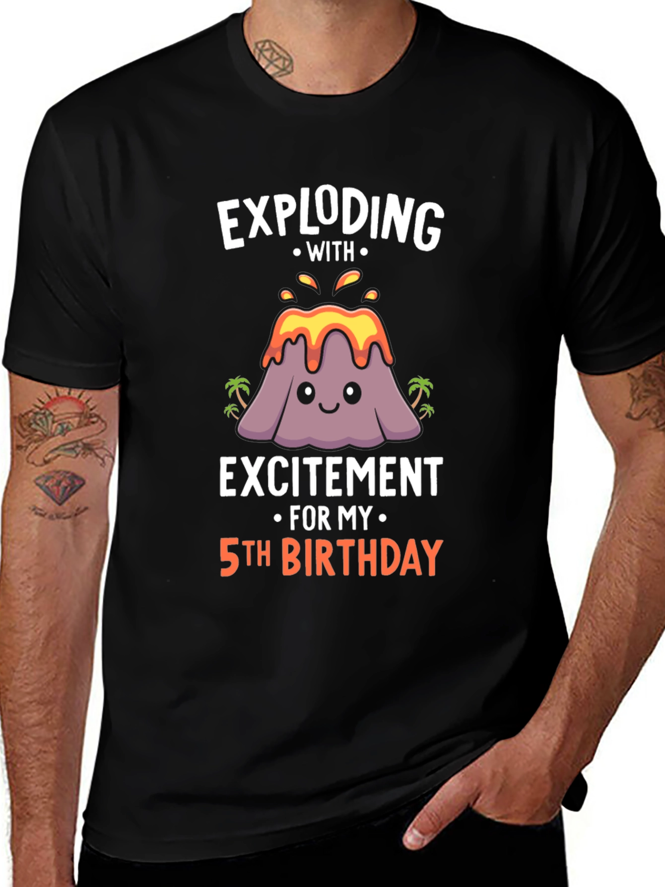 Exploding with Excitement 5th Birthday T-Shirt