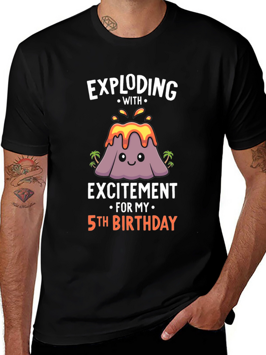 Exploding with Excitement 5th Birthday T-Shirt