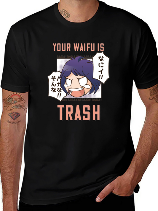 Your Waifu is Trash T-Shirt Anime Manga Graphic Tee