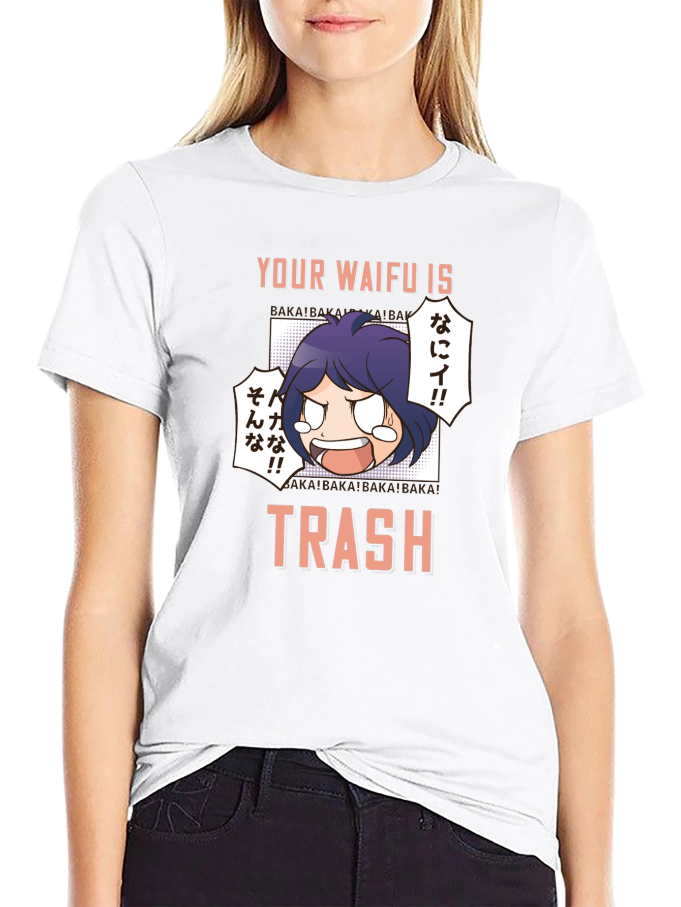 Your Waifu is Trash T-Shirt Anime Manga Graphic Tee