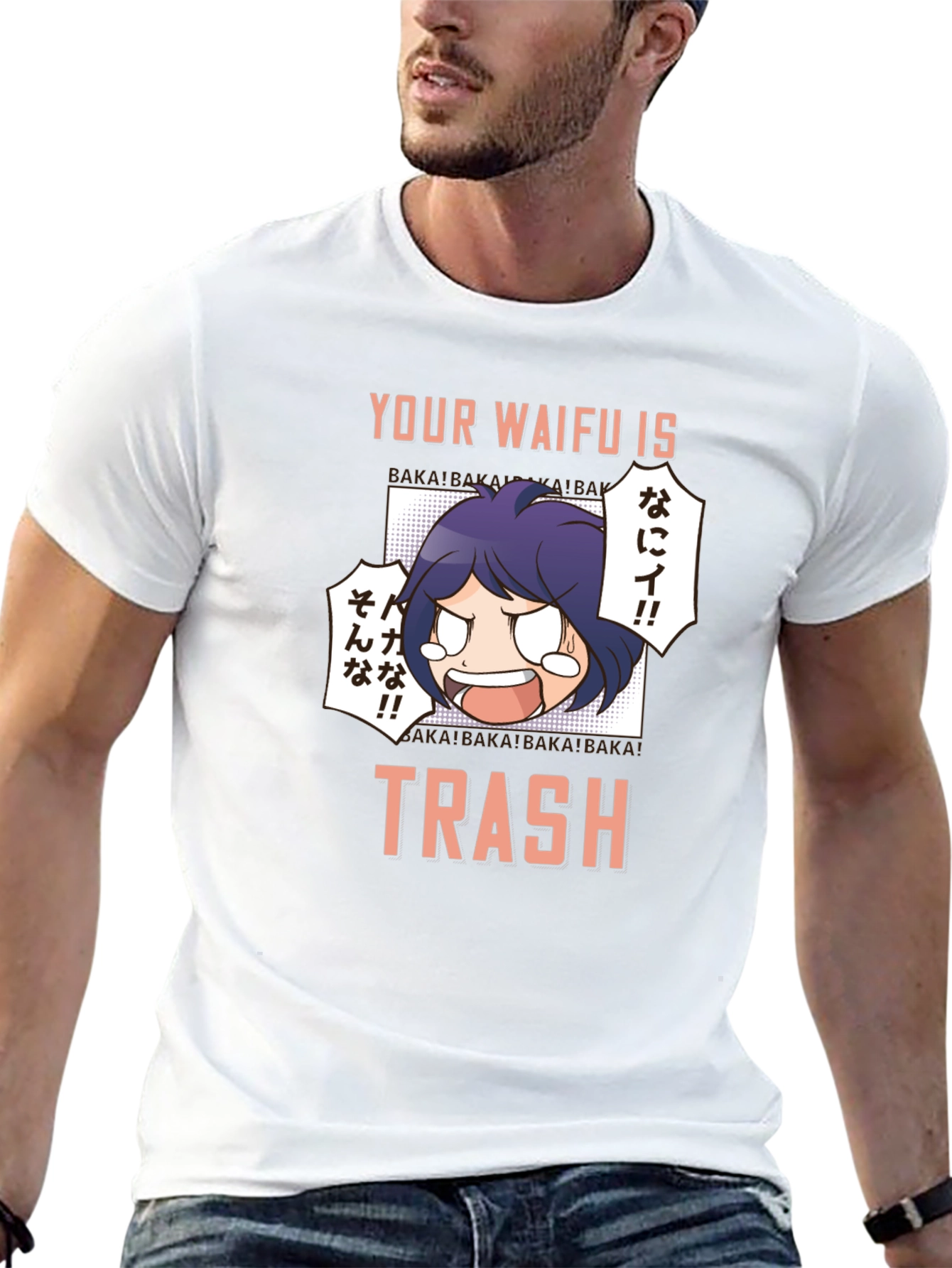 Your Waifu is Trash T-Shirt Anime Manga Graphic Tee