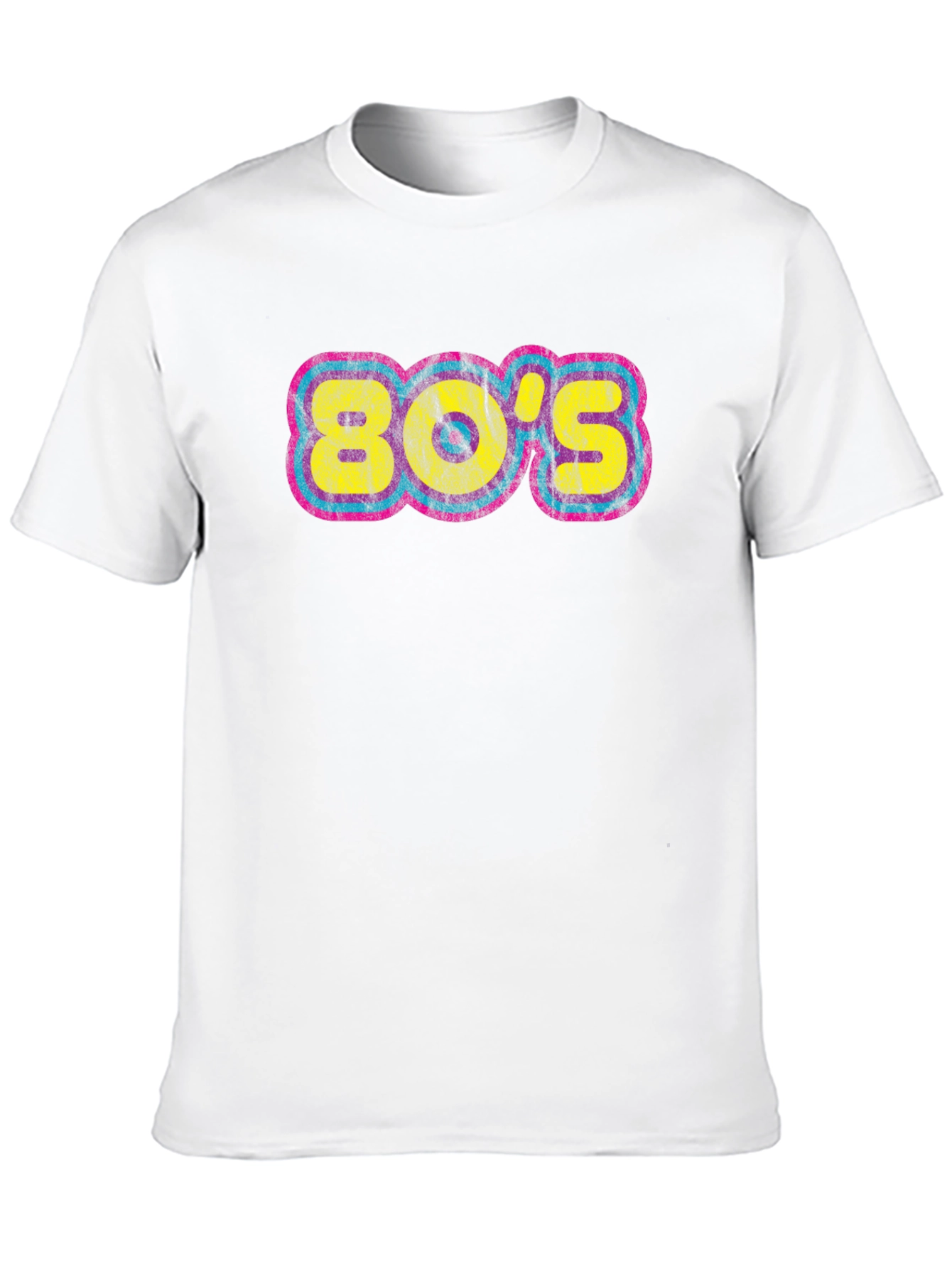 Retro 80s Graphic Tee - Black
