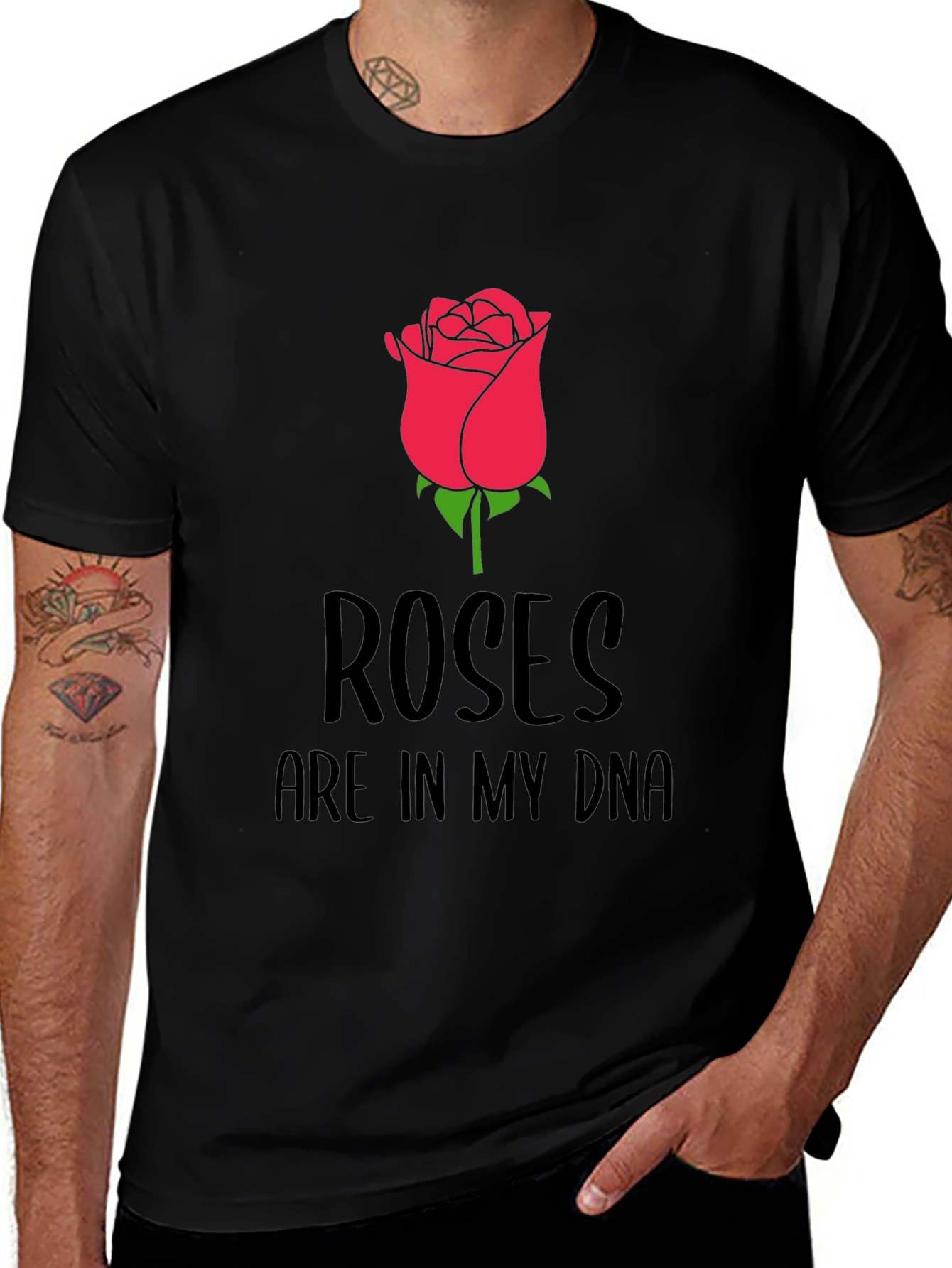 Roses Are In My DNA Graphic Tee