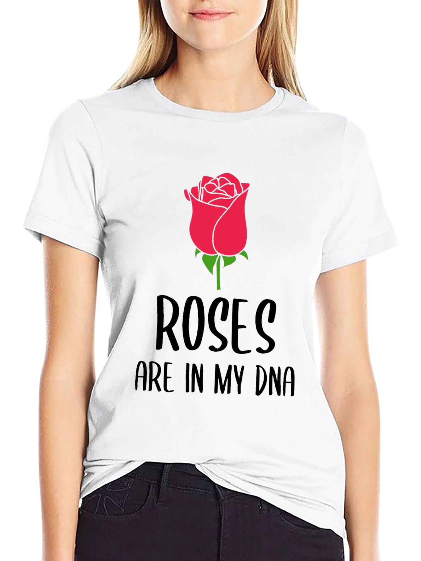 Roses Are In My DNA Graphic Tee