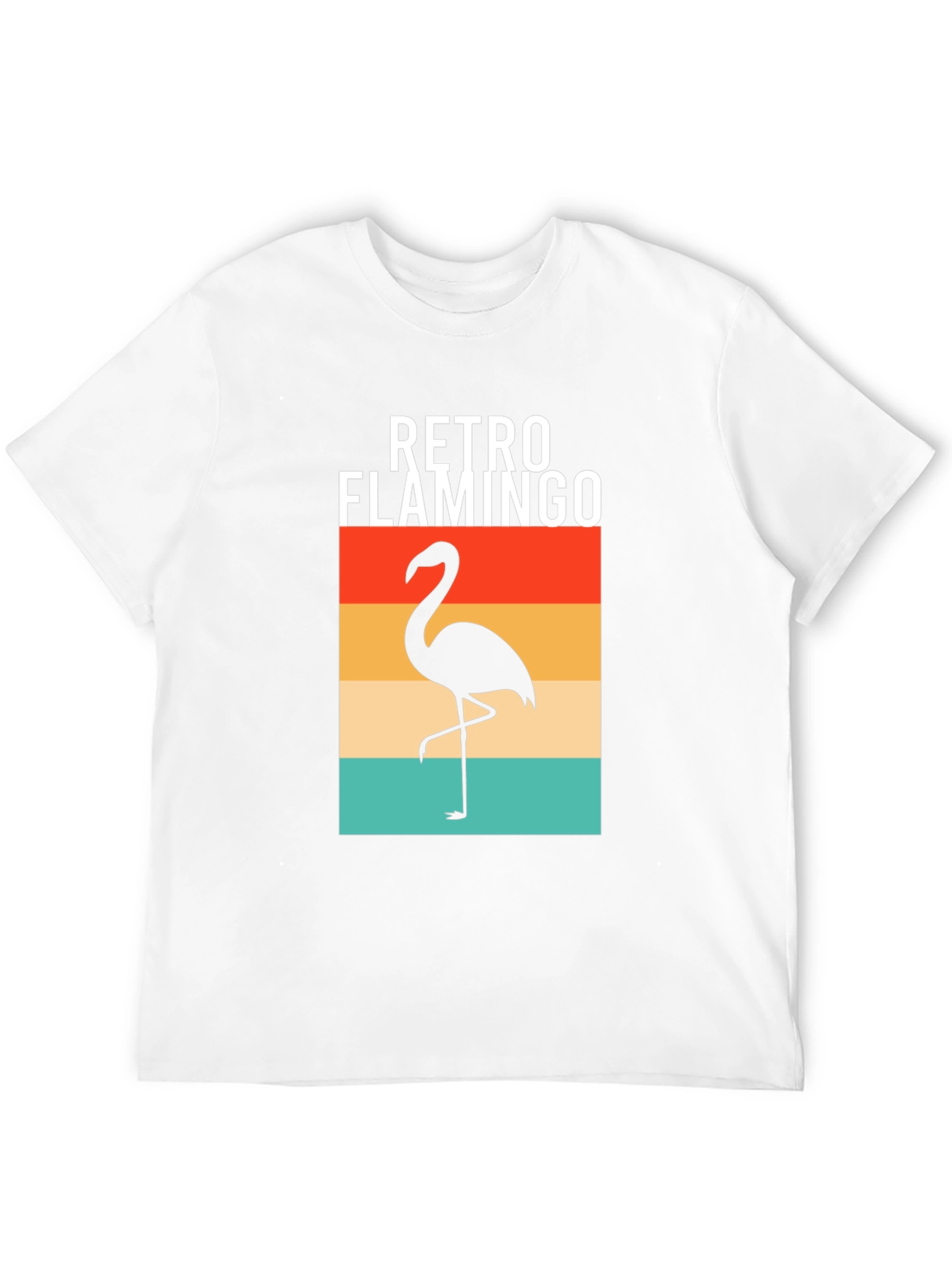 Retro Flamingo Graphic Tee - Stylish Comfort