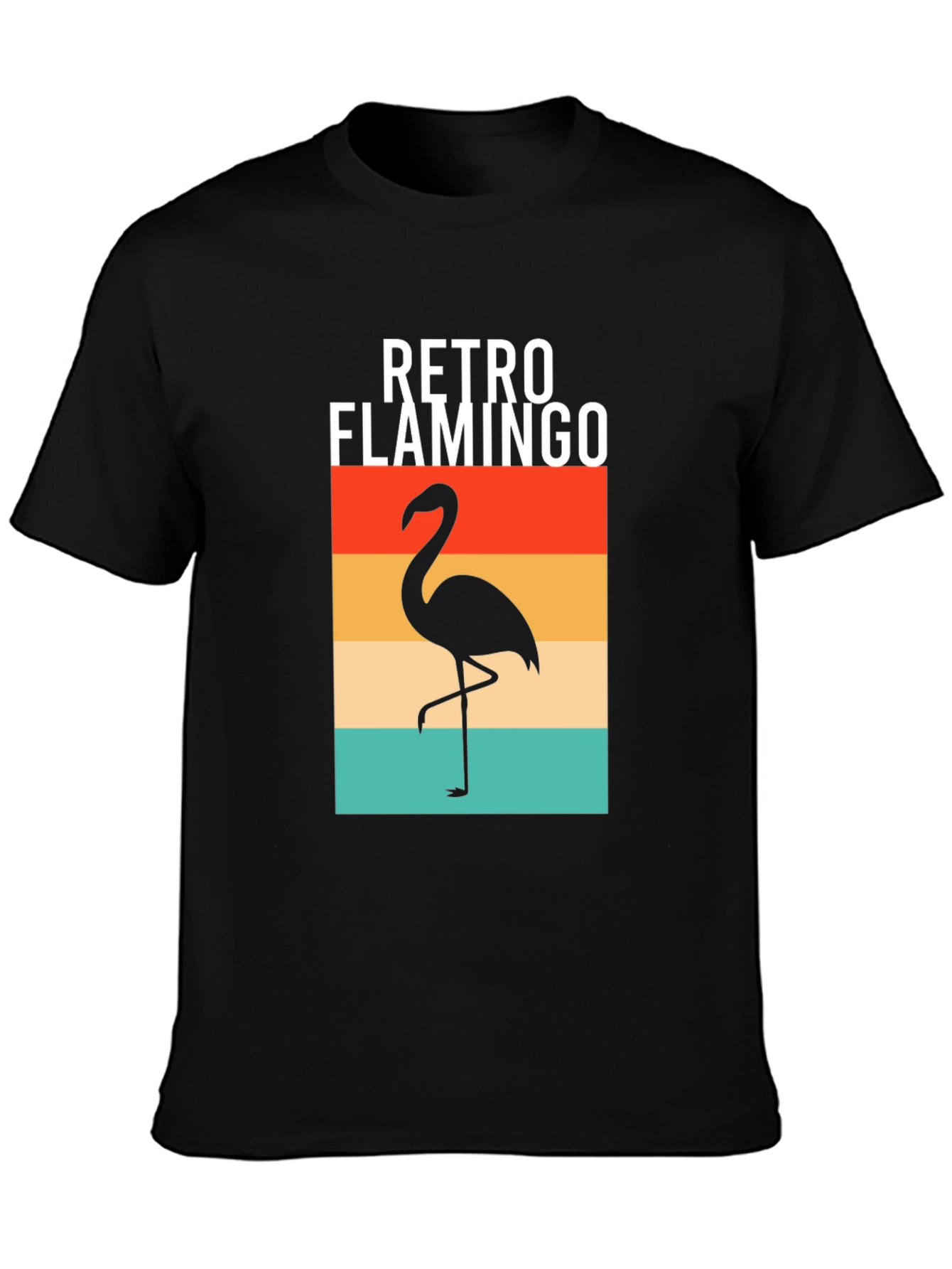 Retro Flamingo Graphic Tee - Stylish Comfort