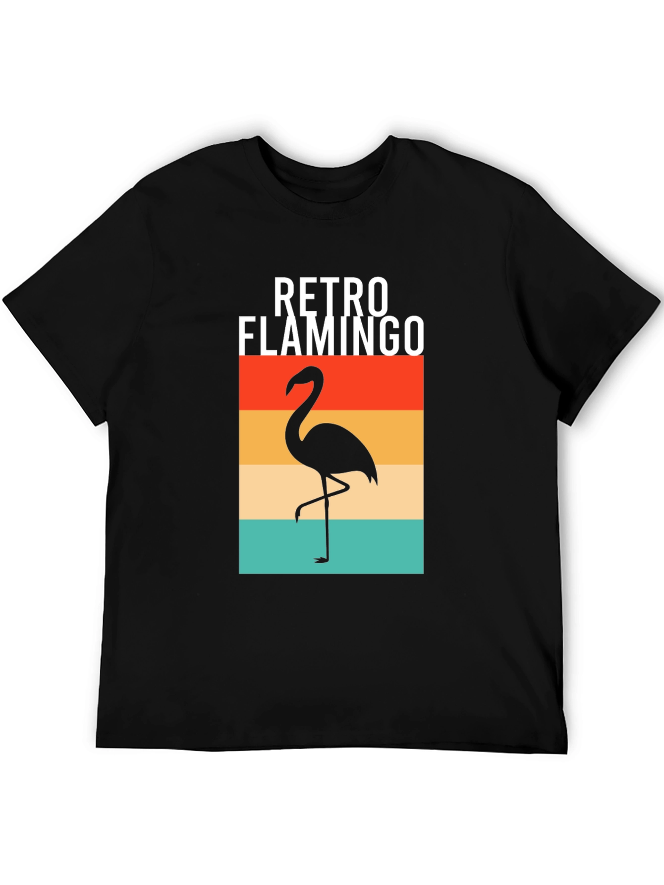 Retro Flamingo Graphic Tee - Stylish Comfort