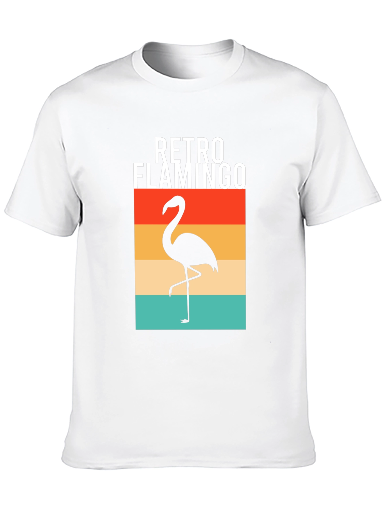 Retro Flamingo Graphic Tee - Stylish Comfort