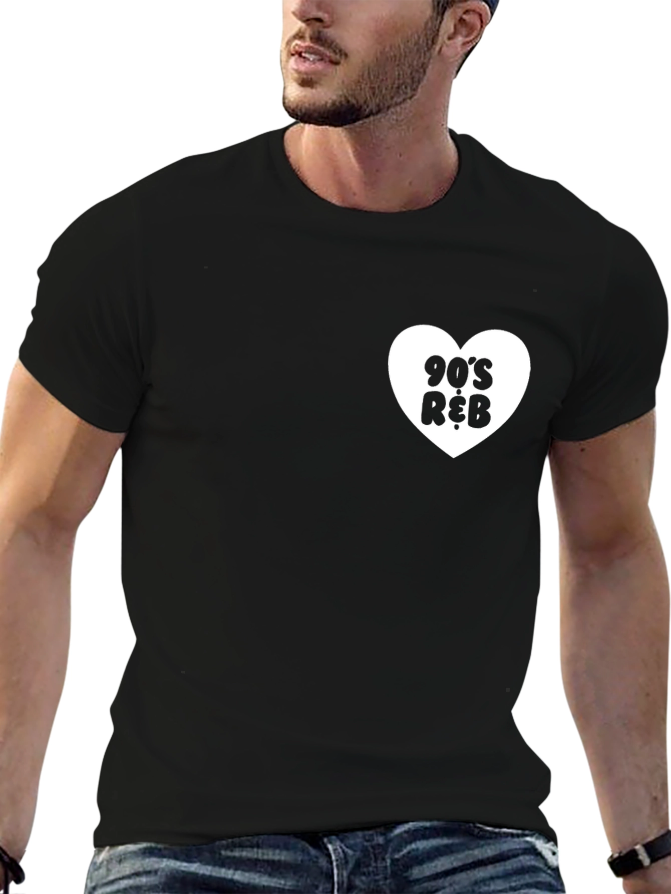 90s R&B Heart Graphic T-Shirt