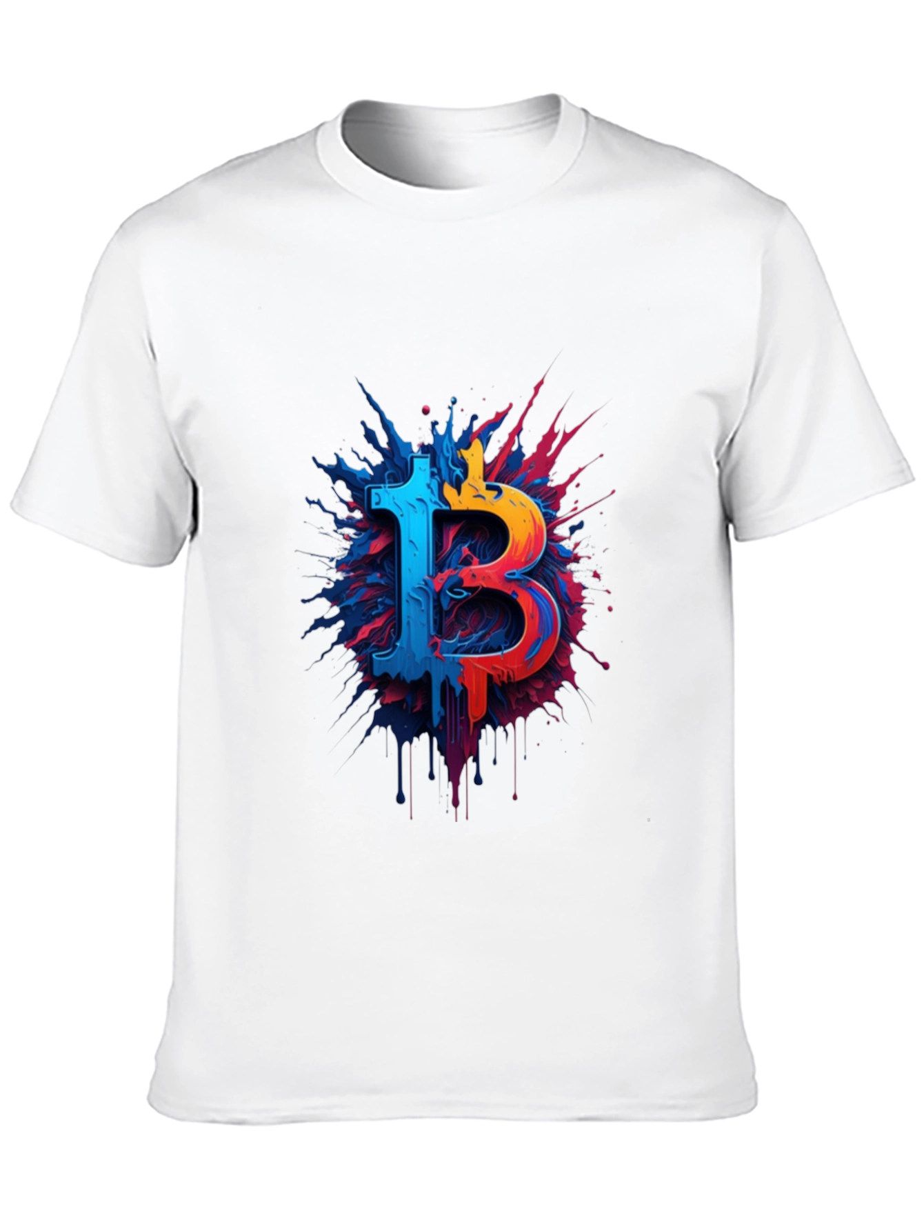 Bitcoin Splash Graphic Tee - Crypto T-Shirt