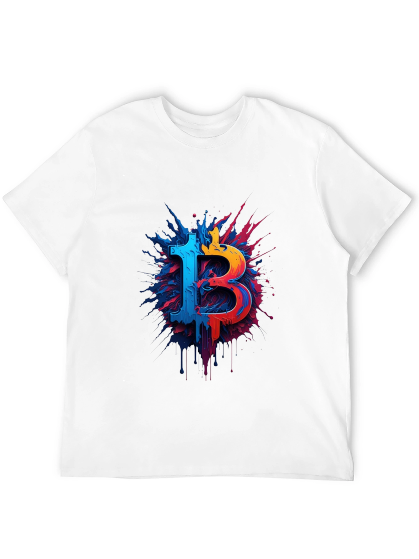 Bitcoin Splash Graphic Tee - Crypto T-Shirt
