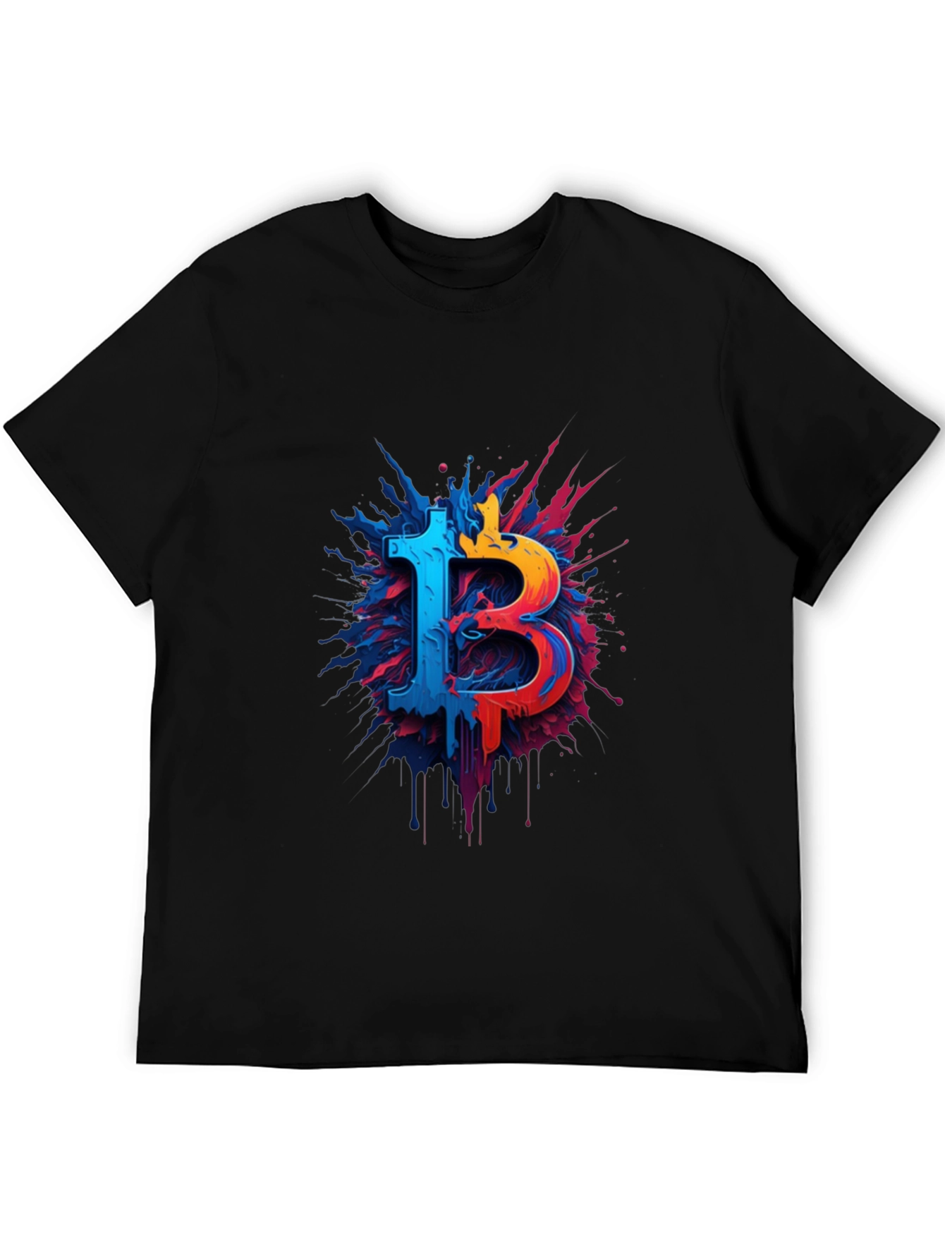 Bitcoin Splash Graphic Tee - Crypto T-Shirt