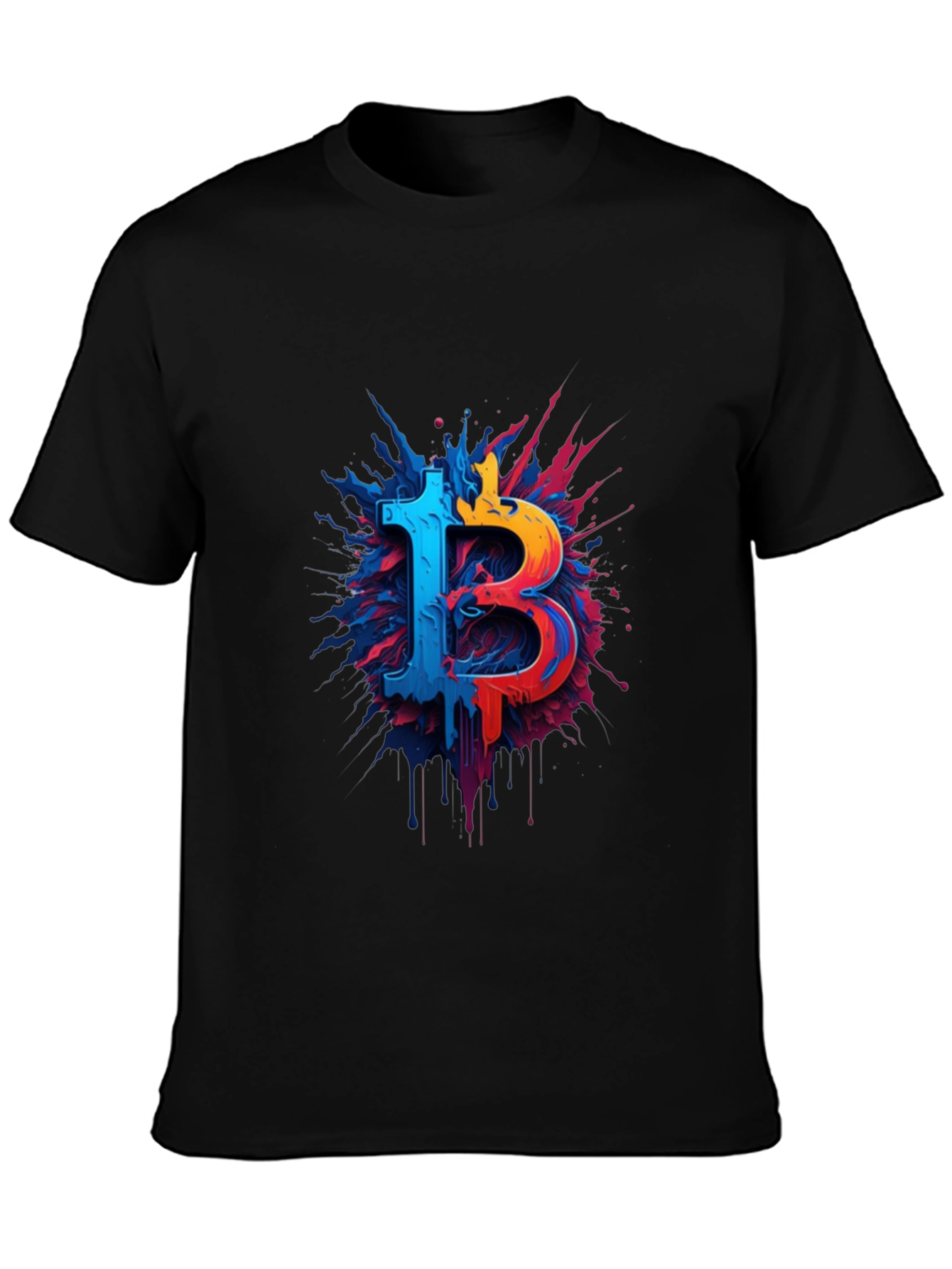 Bitcoin Splash Graphic Tee - Crypto T-Shirt