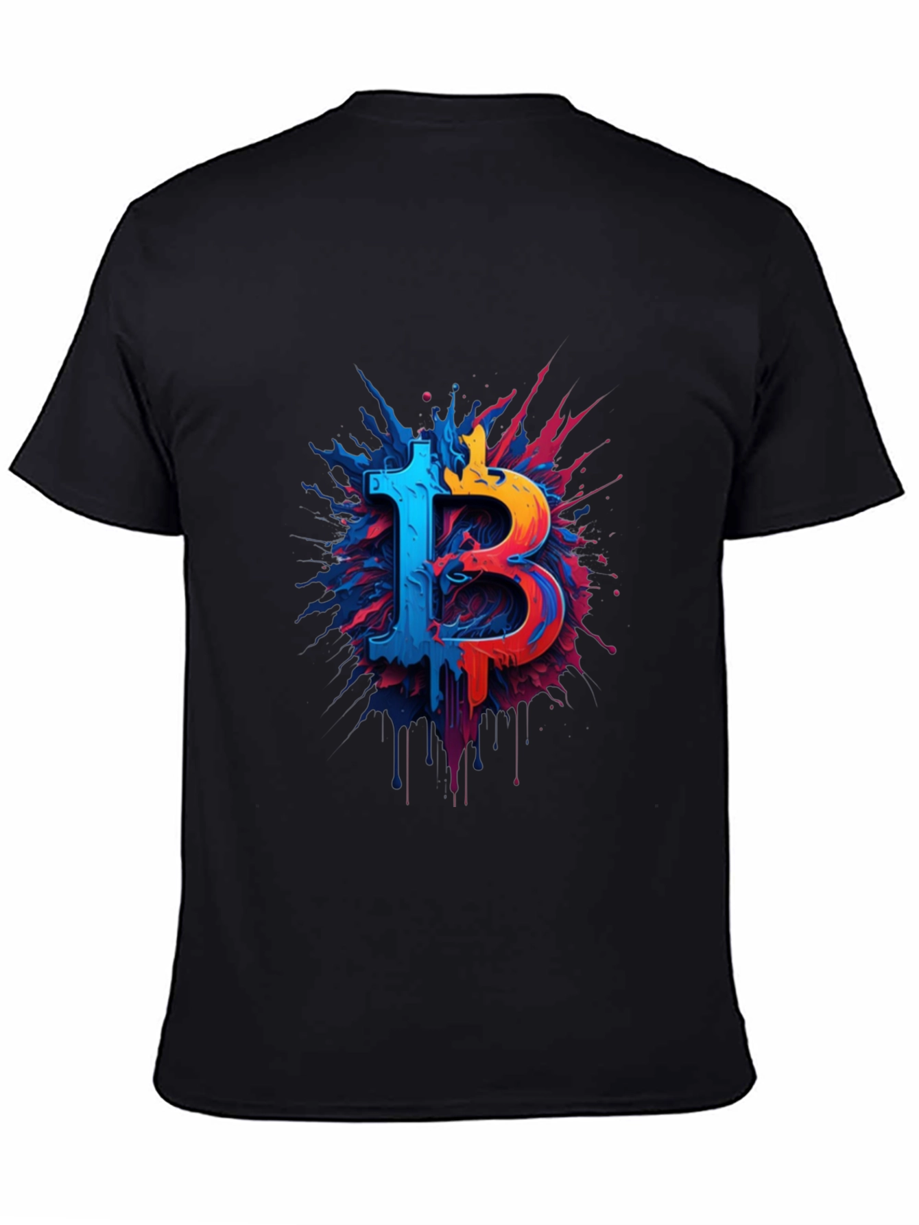 Bitcoin Splash Graphic Tee - Crypto T-Shirt