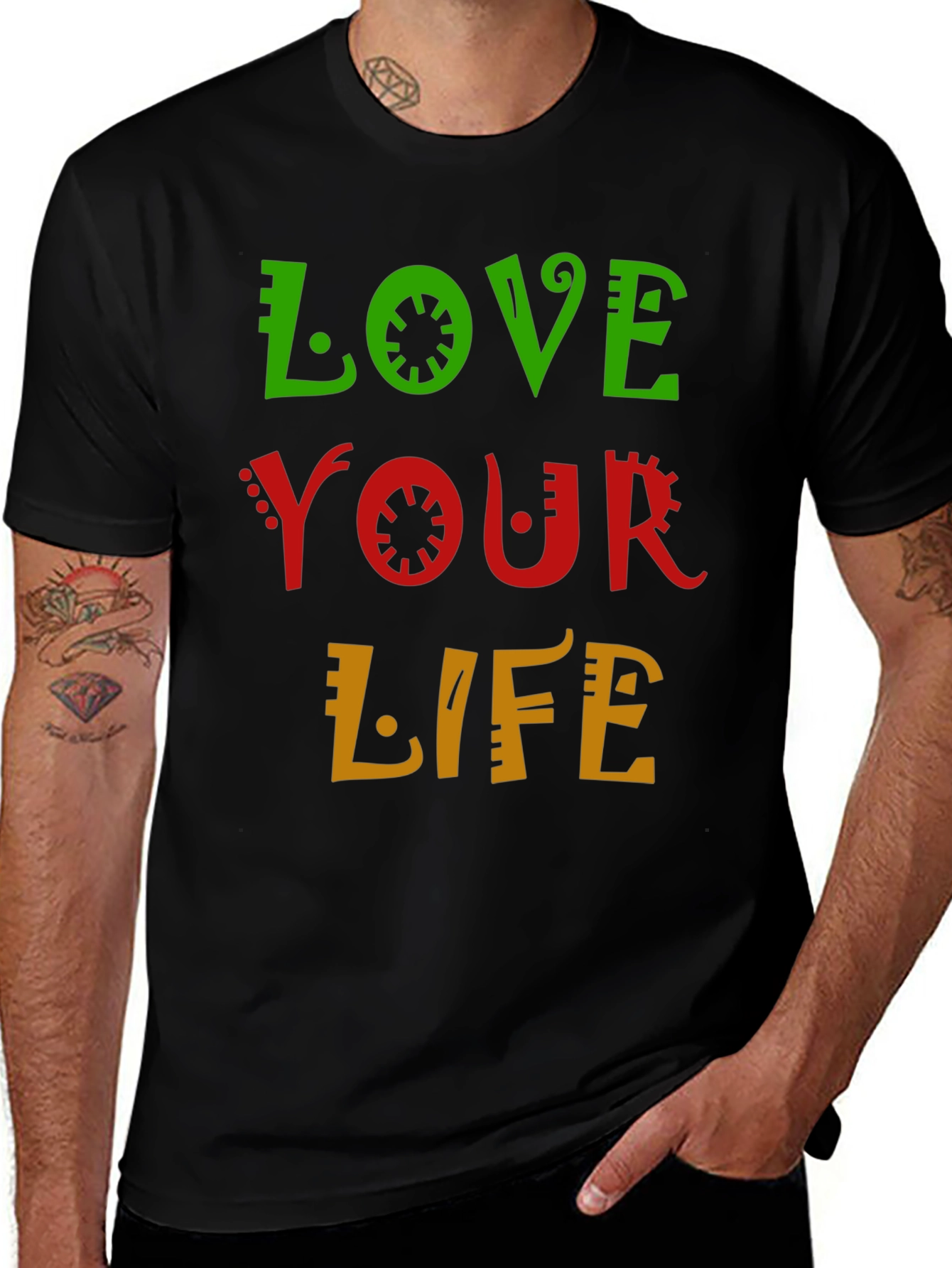 Love Your Life Graphic Tee - Black T-Shirt