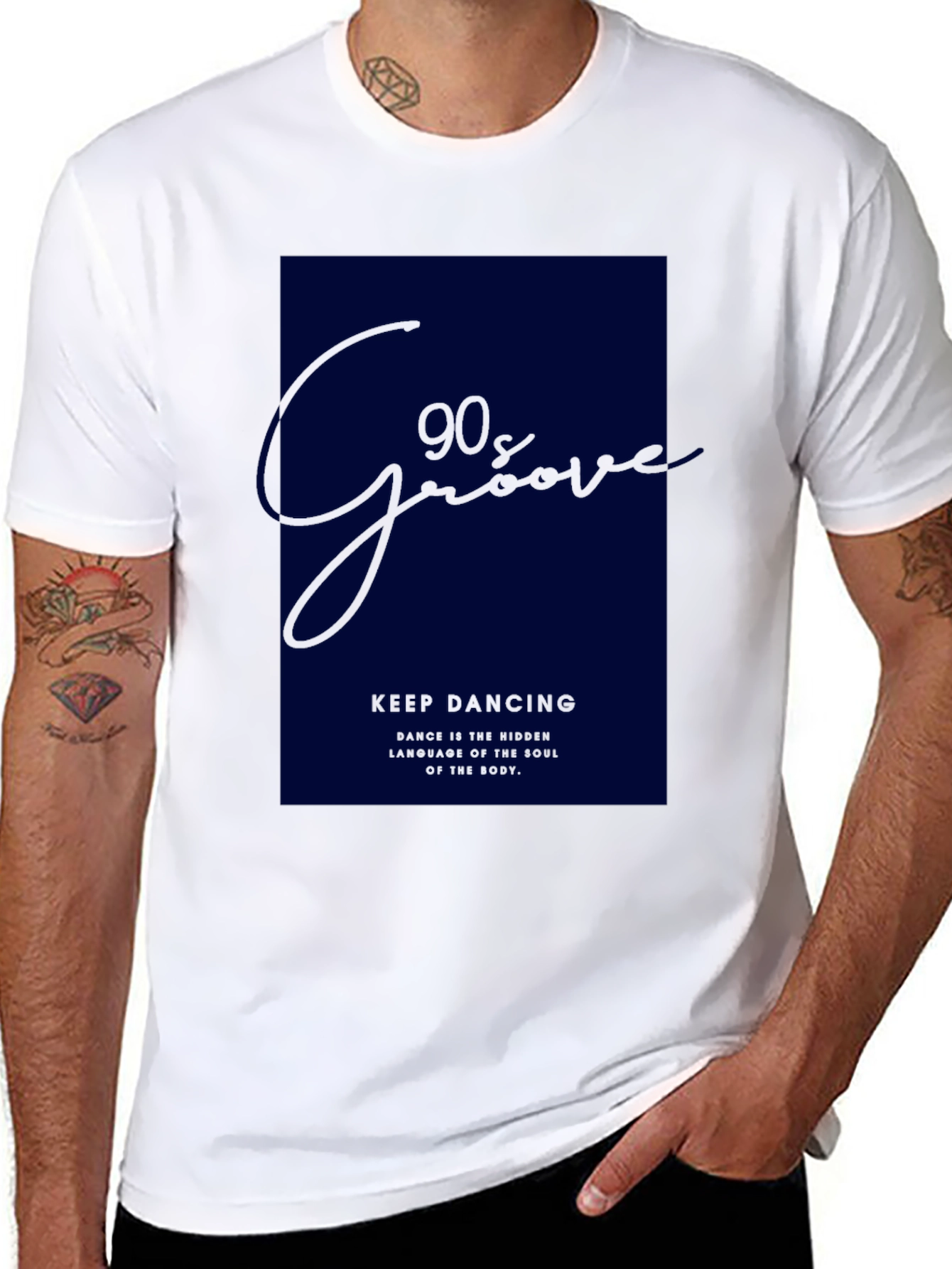 90s Groove Black Graphic Tee