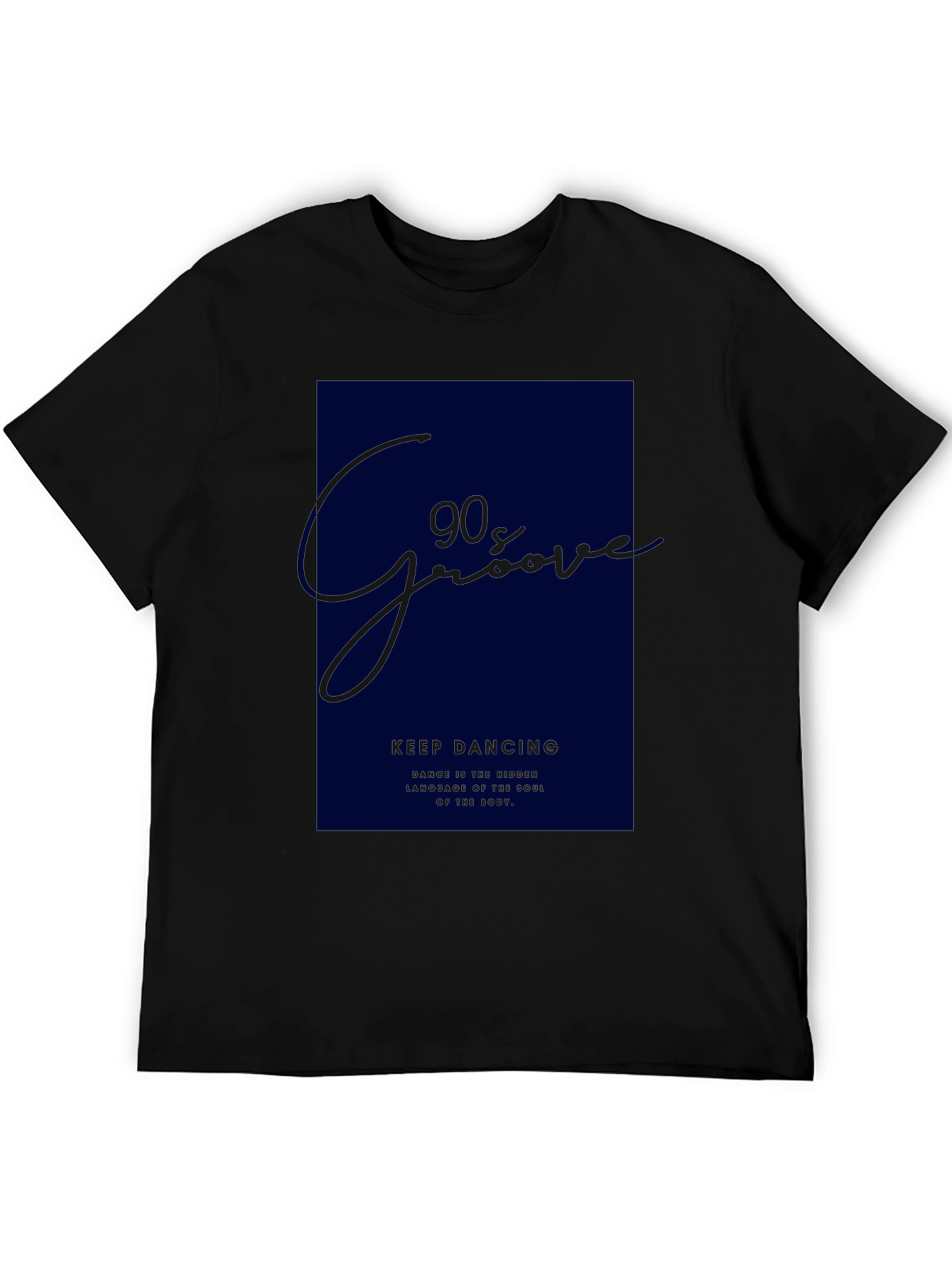 90s Groove Black Graphic Tee
